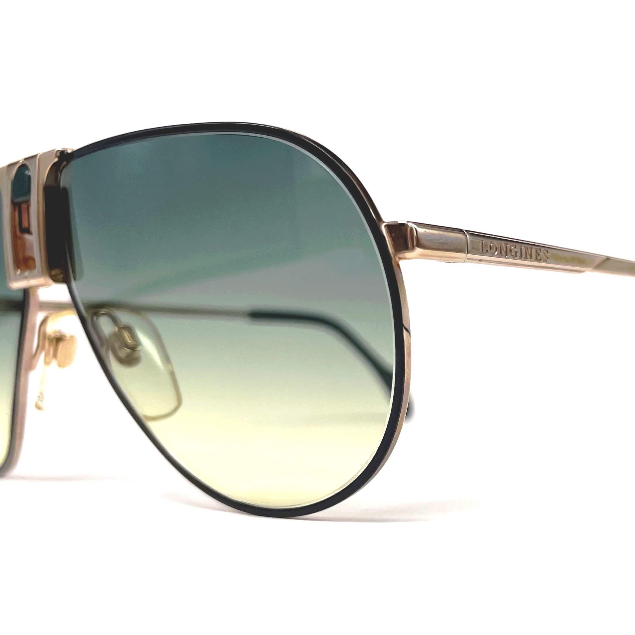 Vintage LONGINES 0154 METZLER rare designer aviator sunglasses