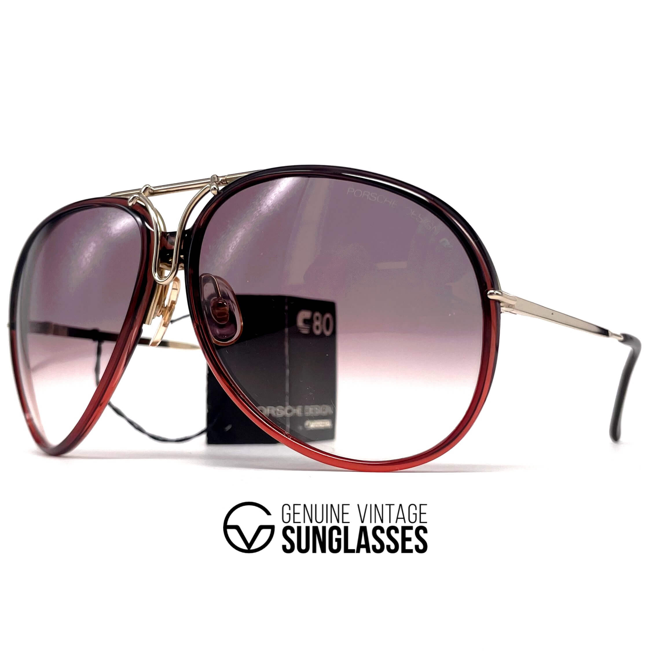 Vintage PORSCHE DESIGN by CARRERA 5632 crystal designer sunglasses