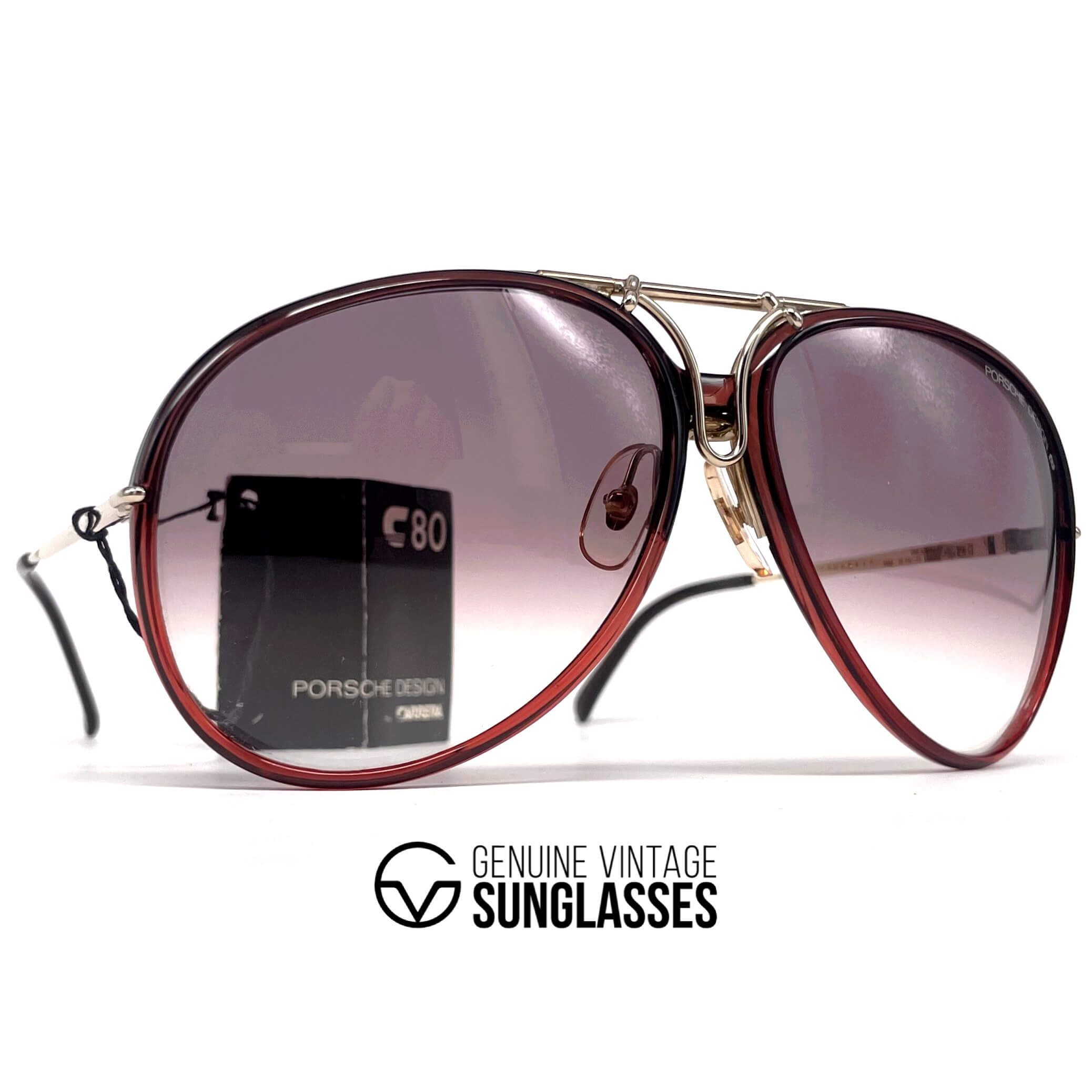 Vintage PORSCHE DESIGN by CARRERA 5632 crystal designer sunglasses