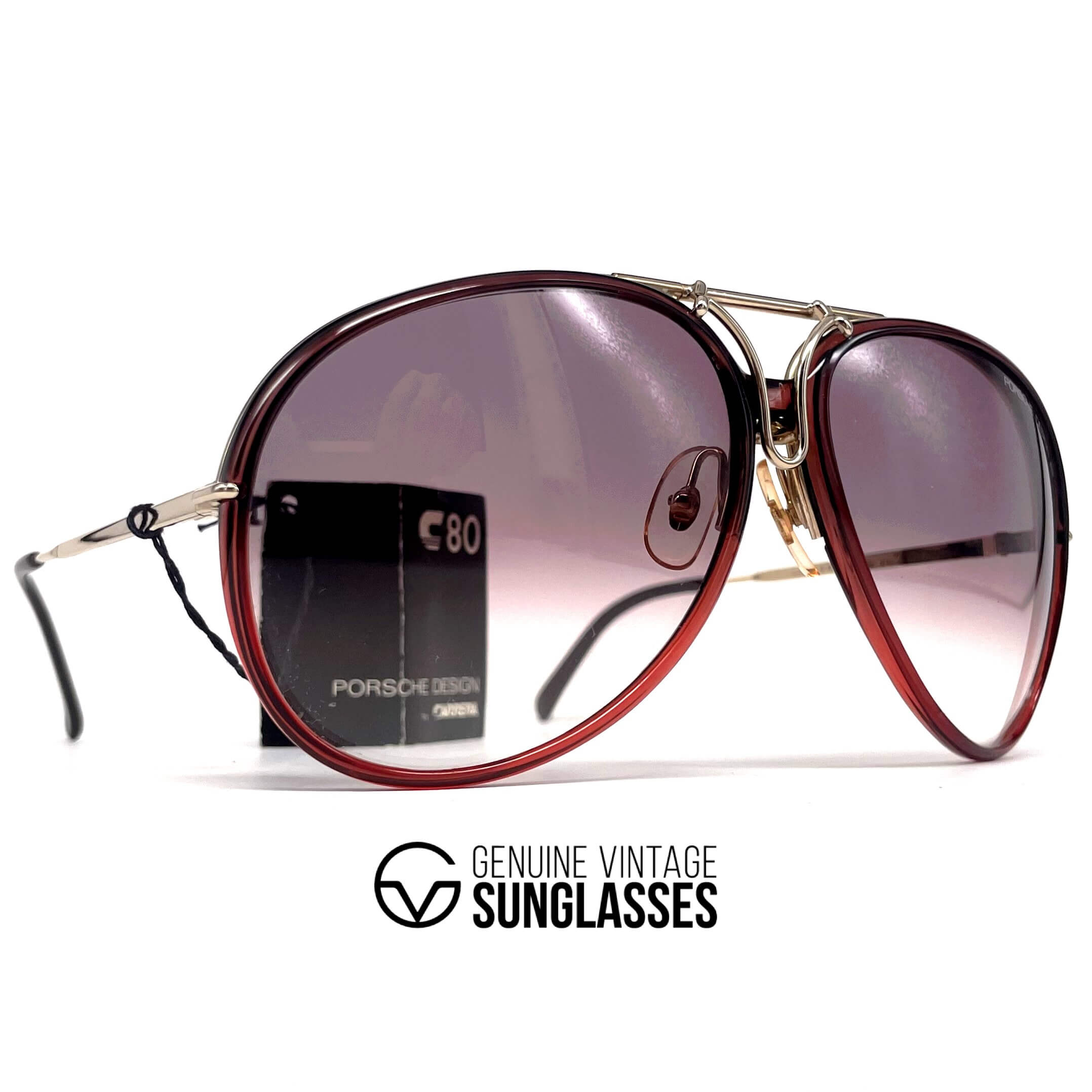 Vintage PORSCHE DESIGN by CARRERA 5632 crystal designer sunglasses