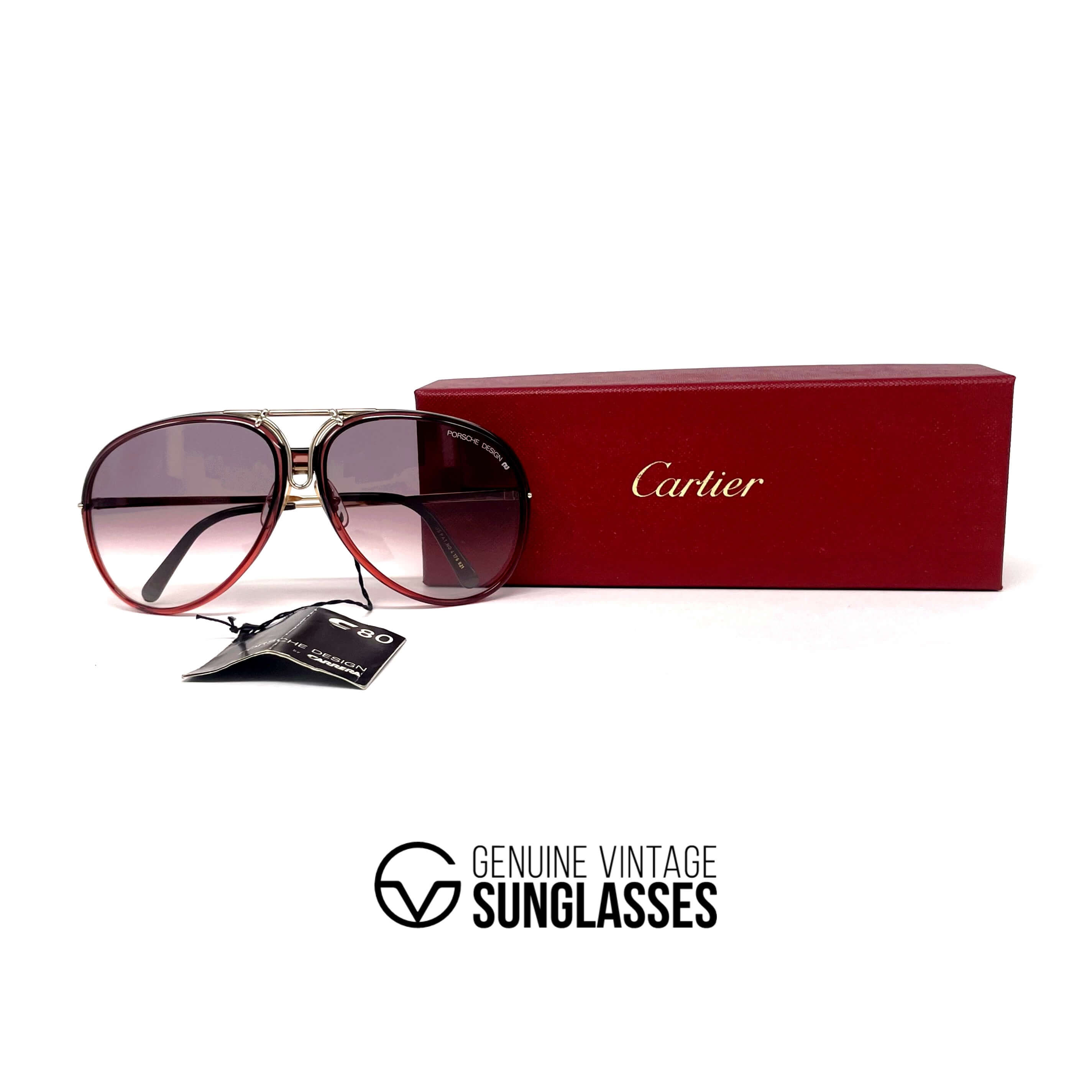 Vintage PORSCHE DESIGN by CARRERA 5632 crystal designer sunglasses