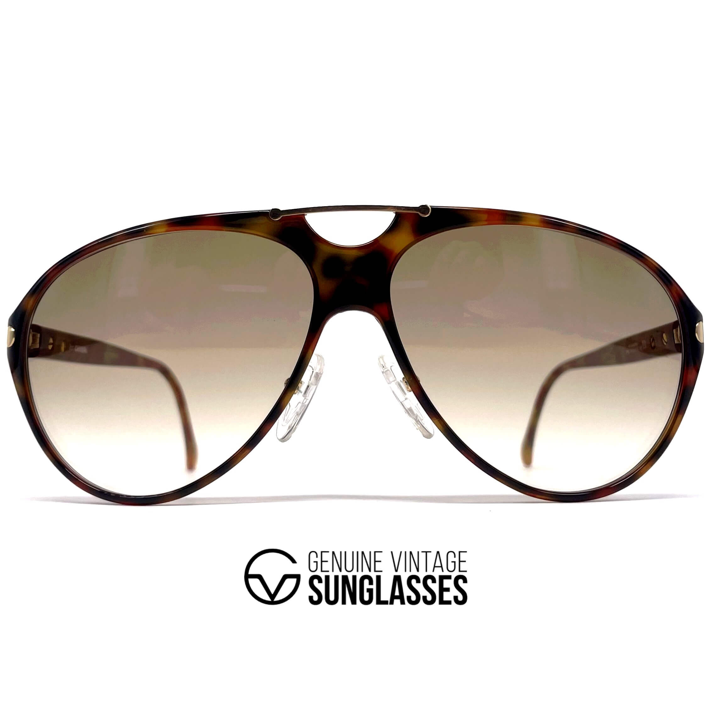 Vintage CARRERA 5169 by BOSS tortoise XL shell aviator sunglasses