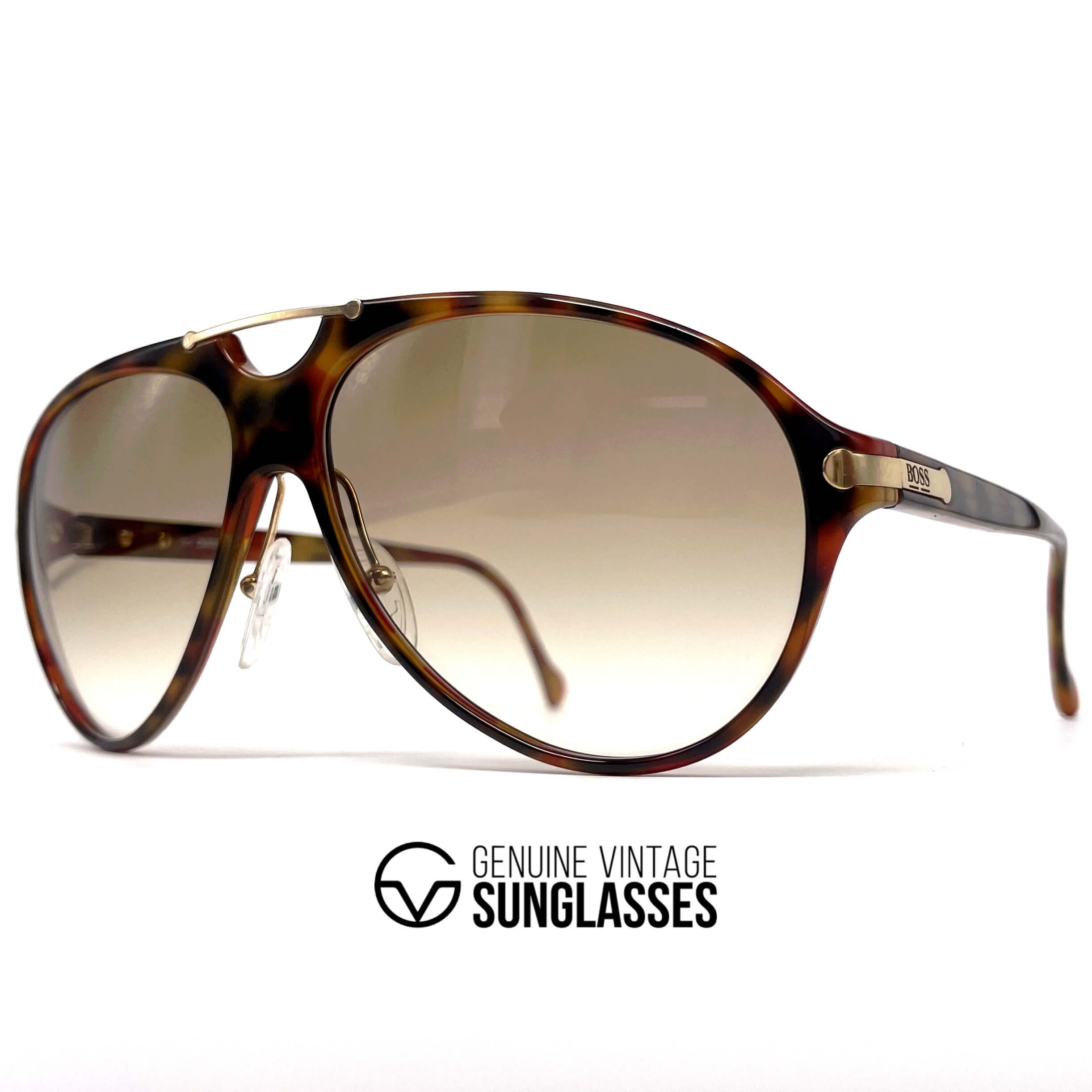 Vintage CARRERA 5169 by BOSS tortoise XL shell aviator sunglasses