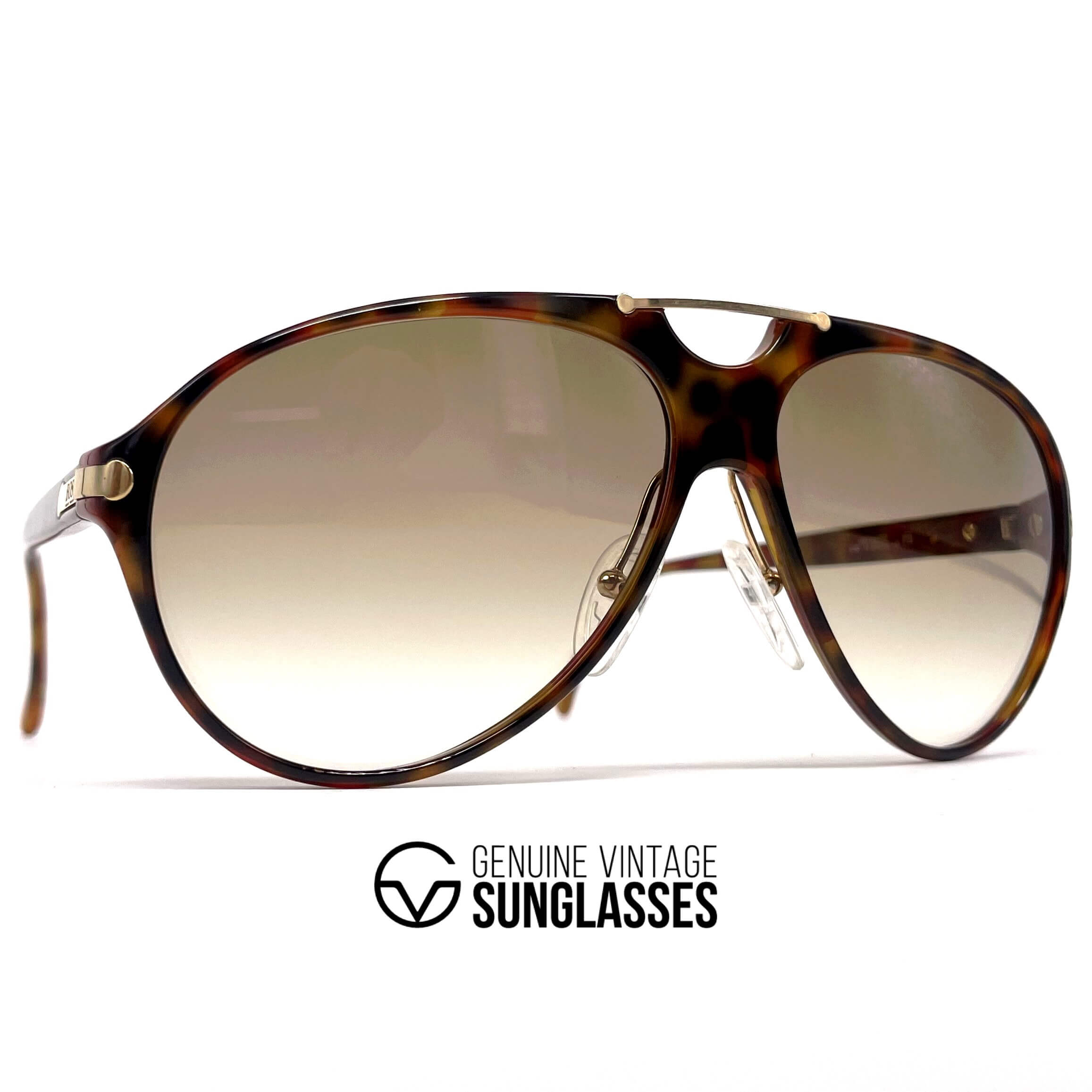 Vintage CARRERA 5169 by BOSS tortoise XL shell aviator sunglasses