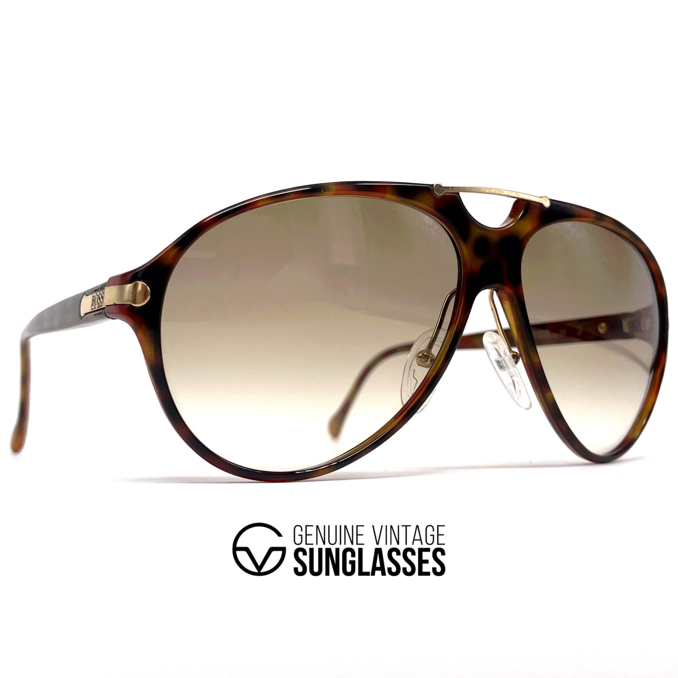 Vintage CARRERA 5169 by BOSS tortoise XL shell aviator sunglasses