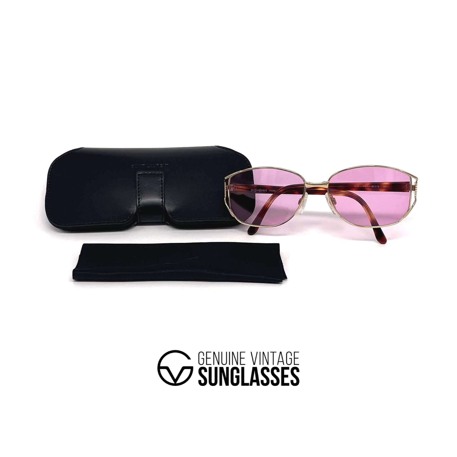 Vintage YVES SAINT LAURENT 4028 gold sunglasses