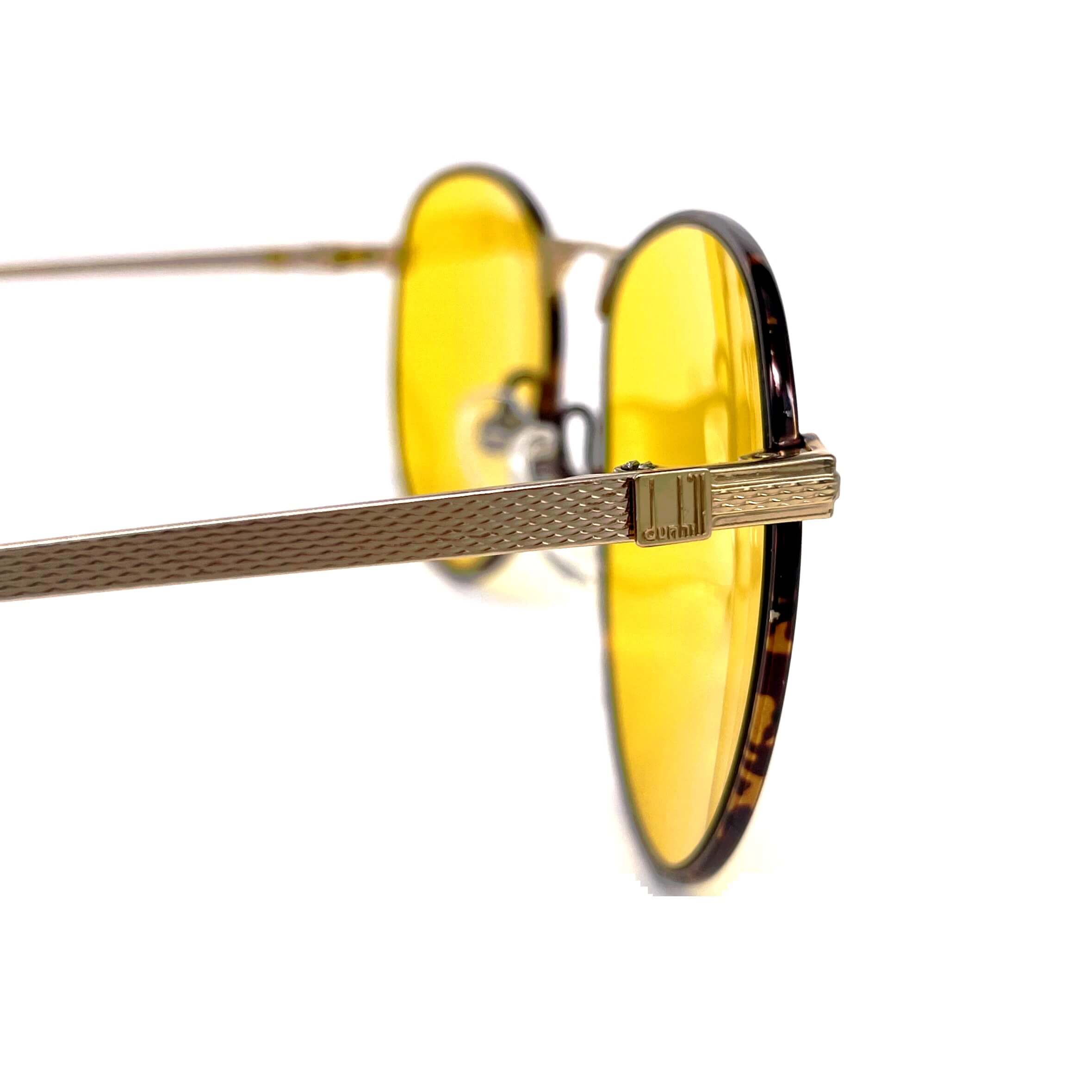 Vintage DUNHILL 6065 round gold plated kalichrome sunglasses
