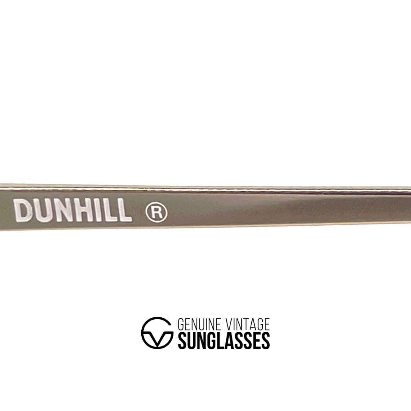 Vintage DUNHILL 6065 round gold plated kalichrome sunglasses