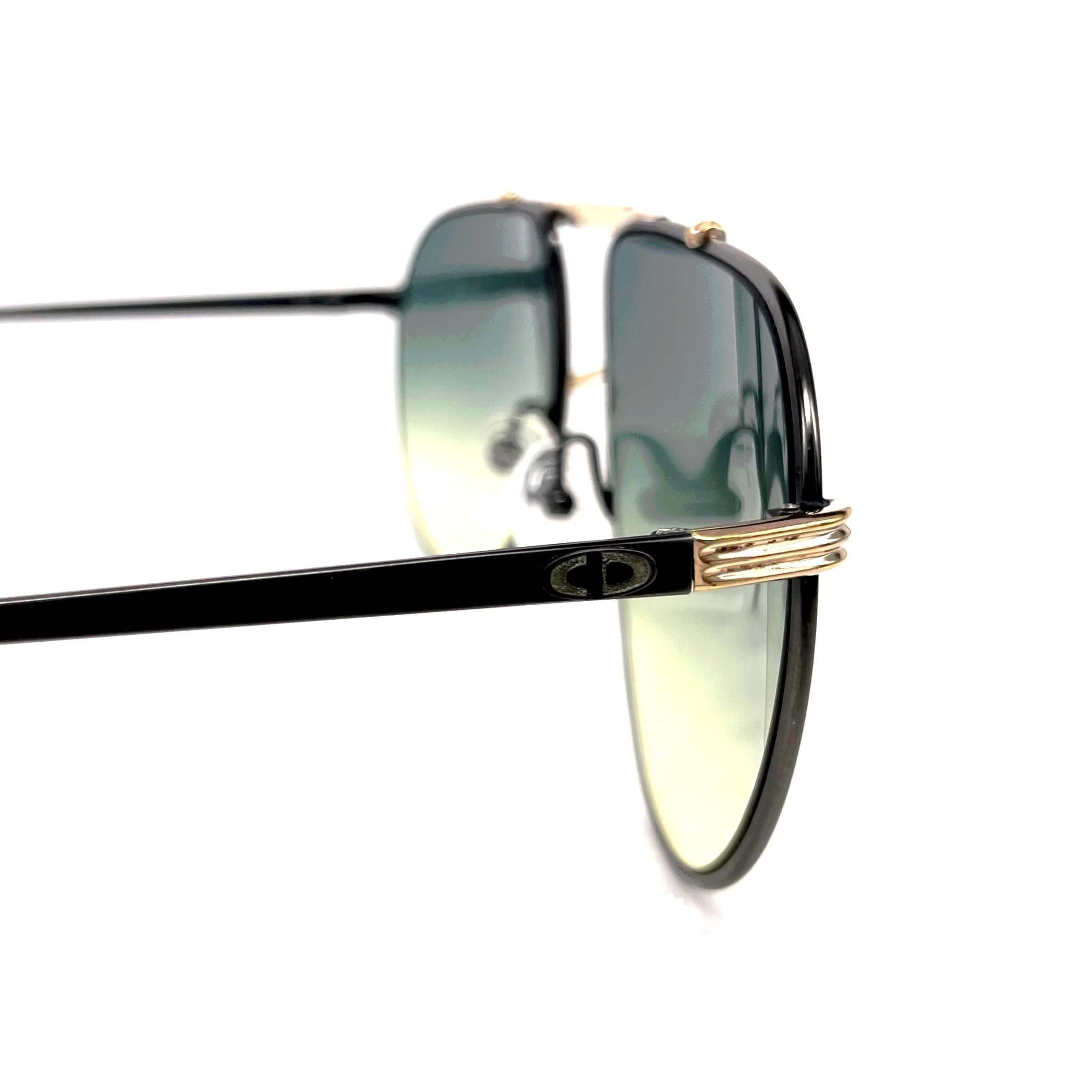 Vintage CHRISTIAN DIOR 2248 "Monsieur" gold plated sunglasses
