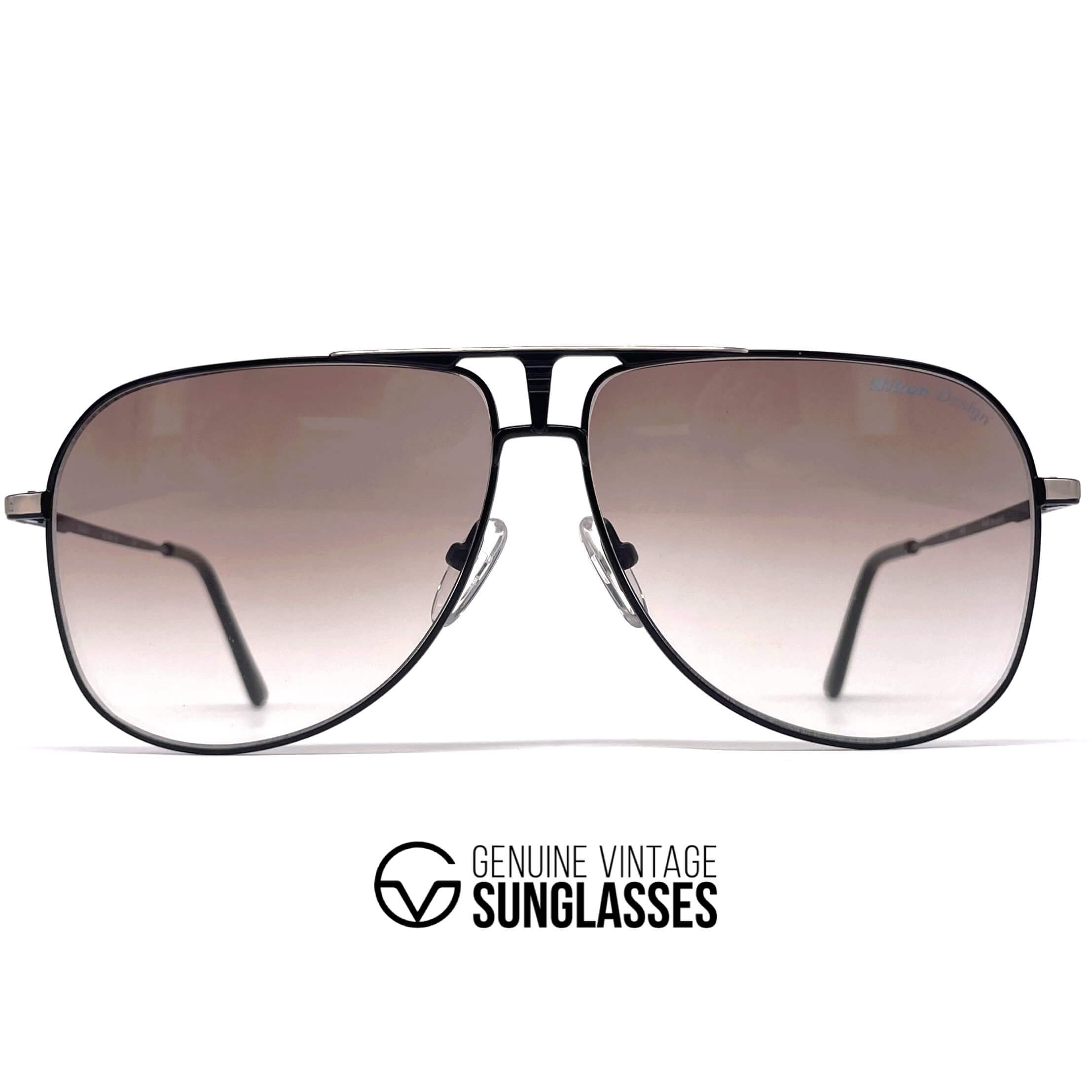 Vintage NIKON NK 4901 SE rare black aviator sunglasses