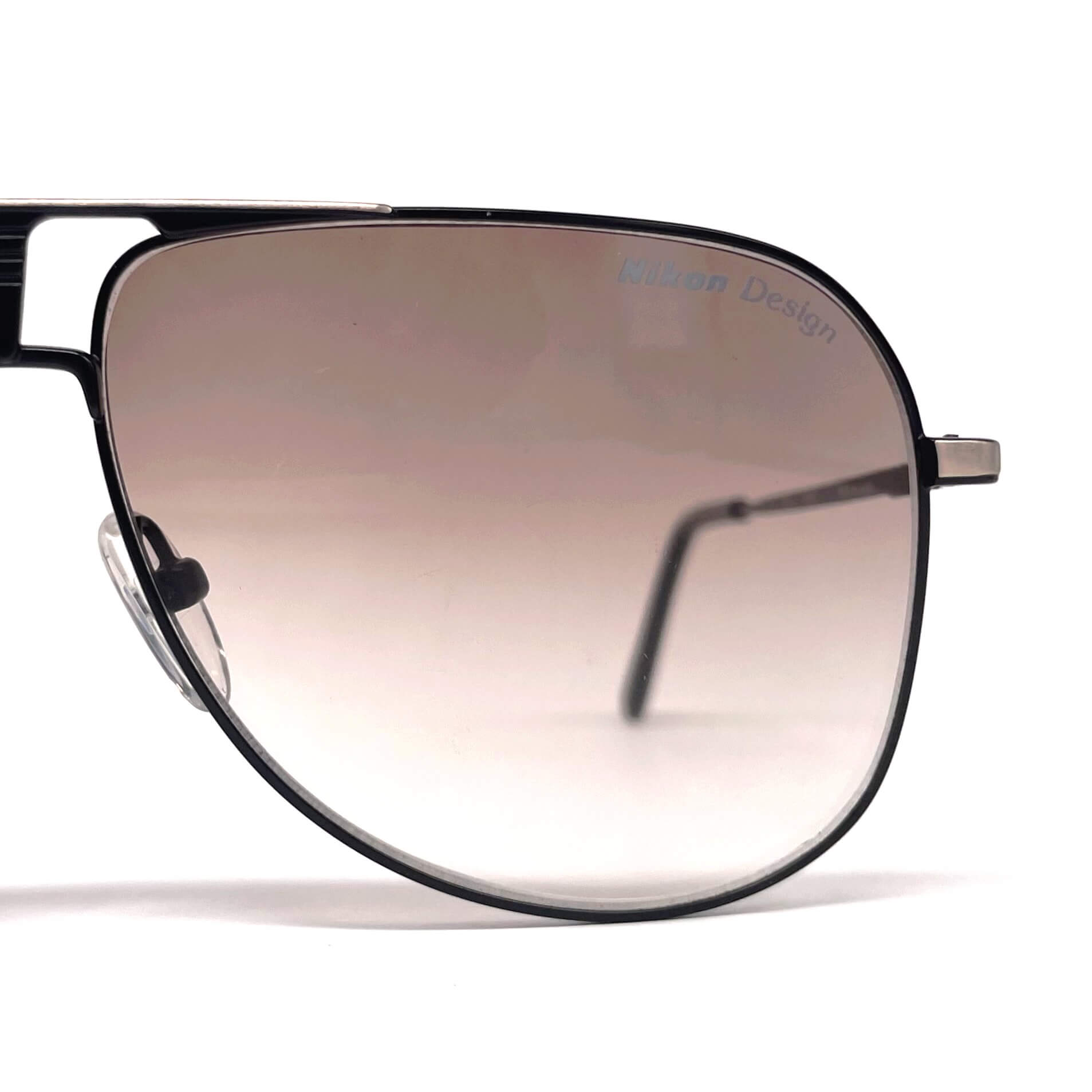 Vintage NIKON NK 4901 SE rare black aviator sunglasses