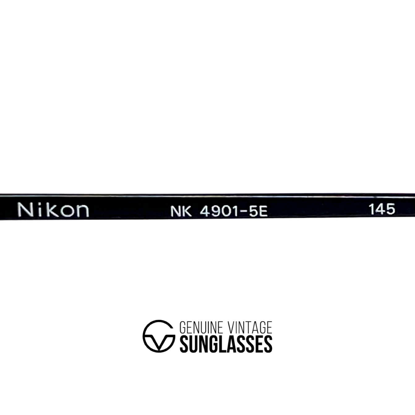 Vintage NIKON NK 4901 SE rare black aviator sunglasses