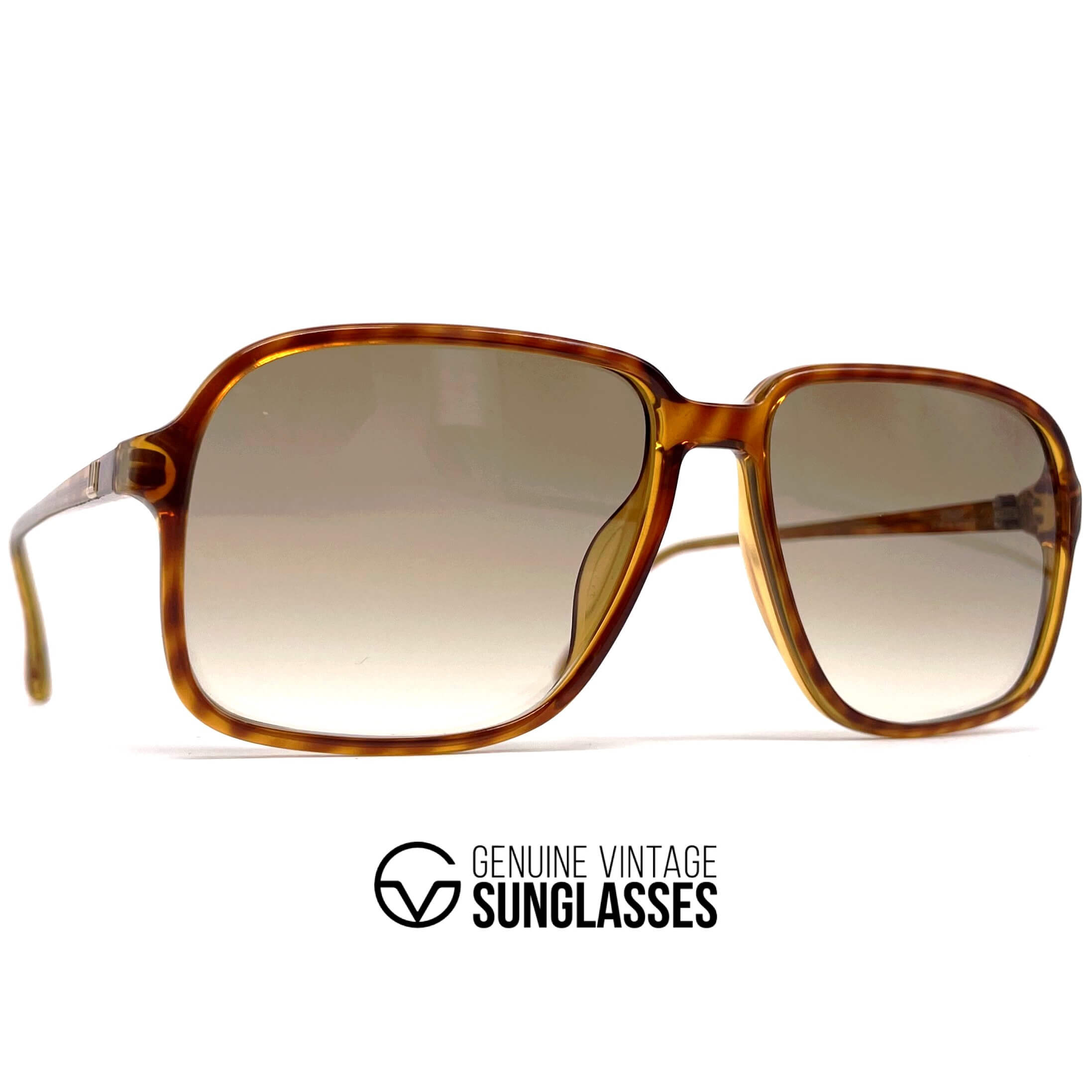 Vintage DUNHILL 6110 rare tortoise shell aviator sunglasses