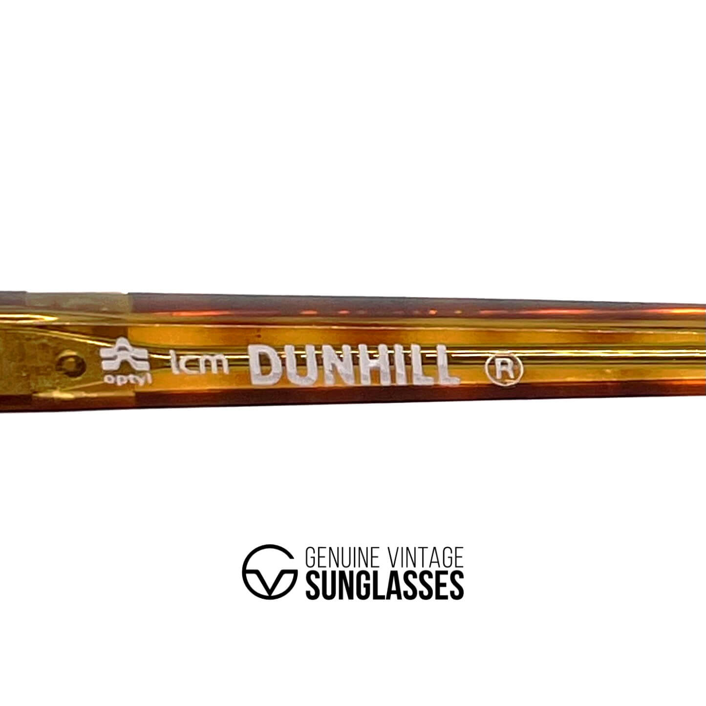 Vintage DUNHILL 6110 rare tortoise shell aviator sunglasses