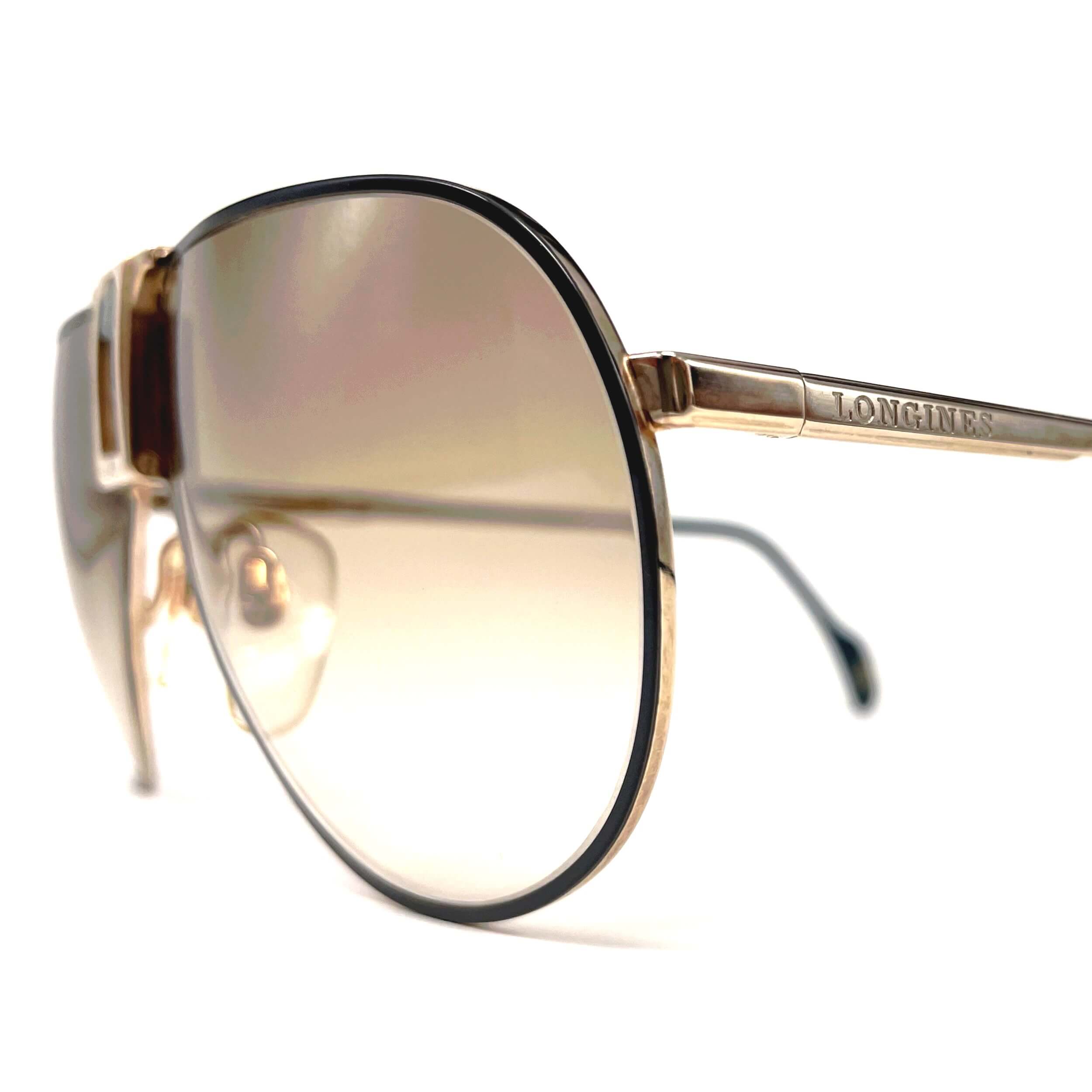 Vintage LONGINES 0154 METZLER rare designer aviator sunglasses