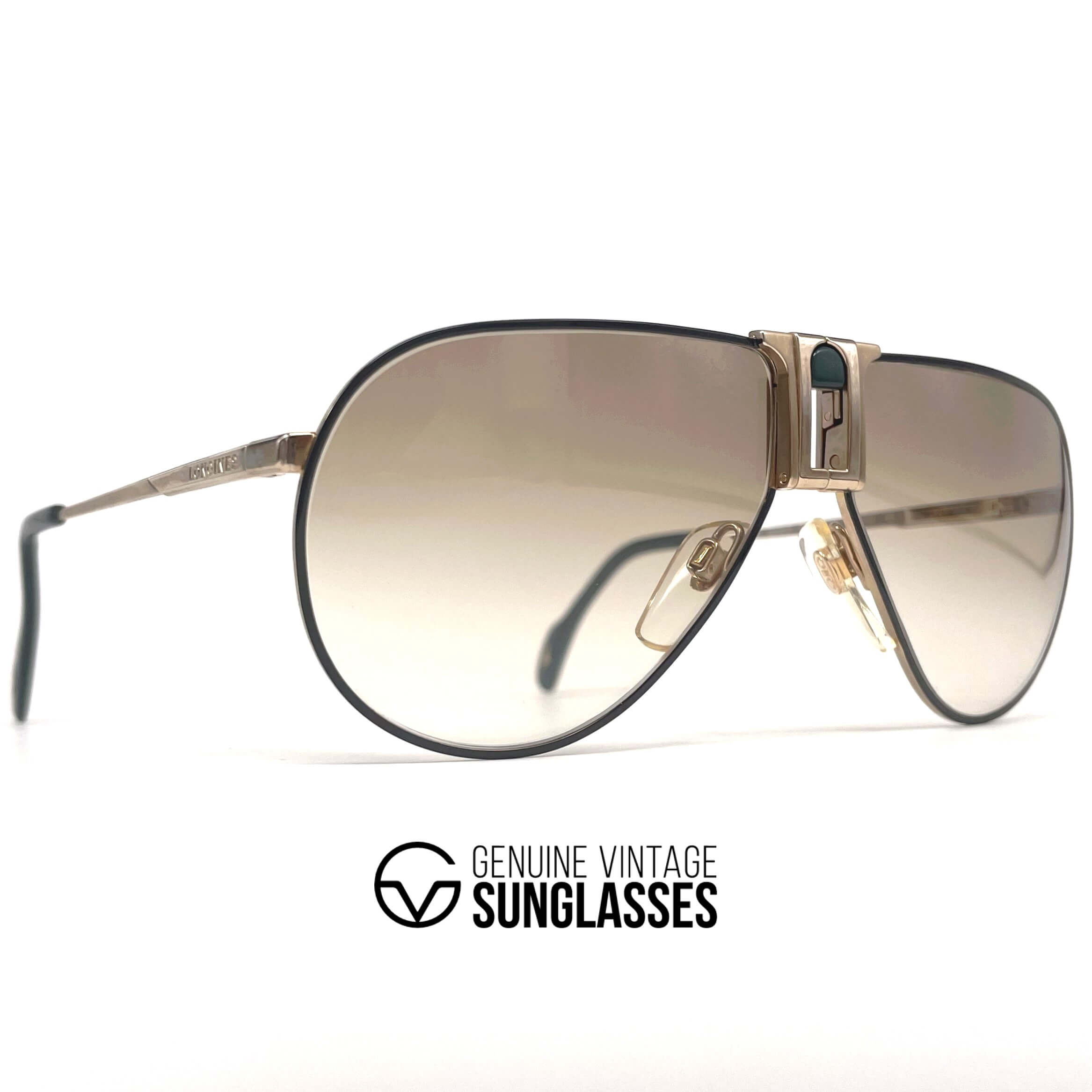 Vintage LONGINES 0154 METZLER rare designer aviator sunglasses