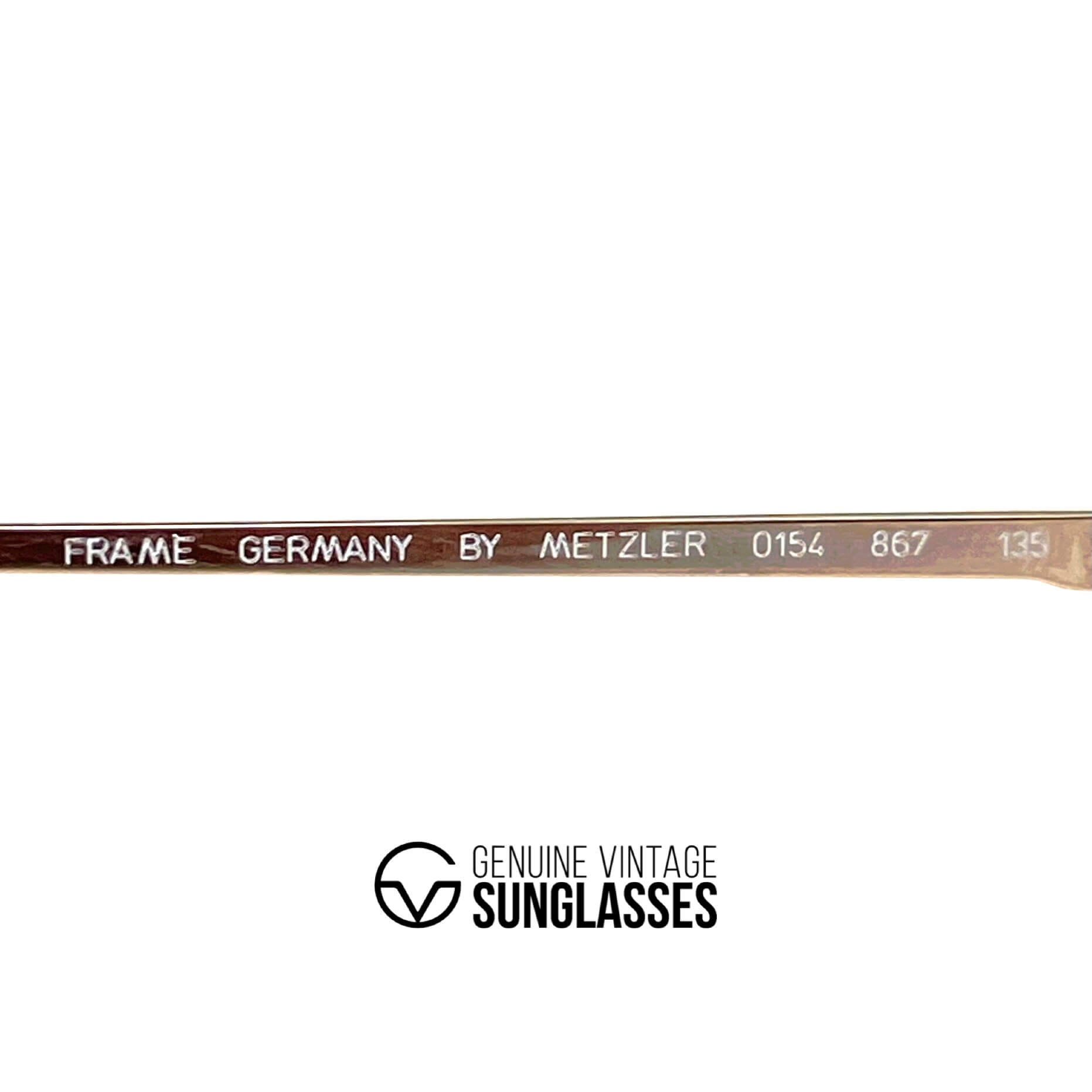 Vintage LONGINES 0154 METZLER rare designer aviator sunglasses