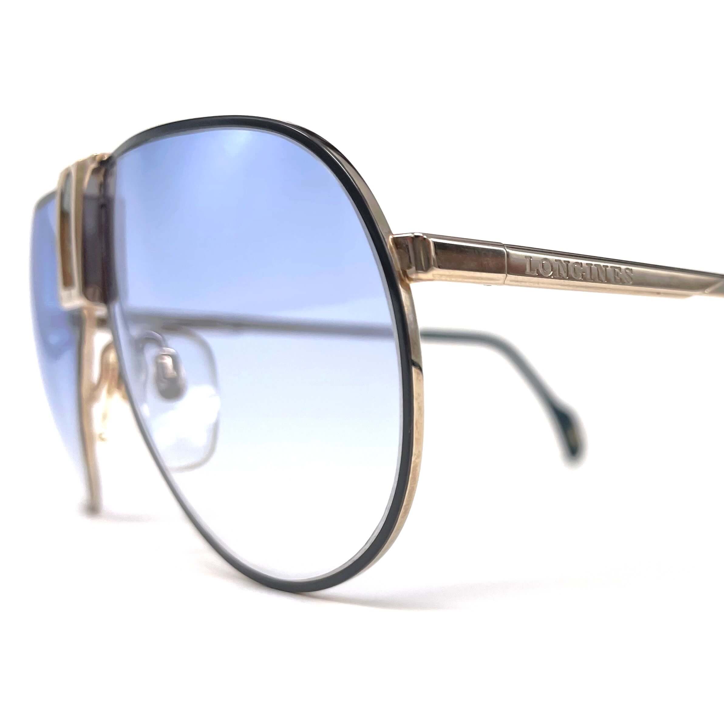 Vintage LONGINES 0154 METZLER rare designer aviator sunglasses