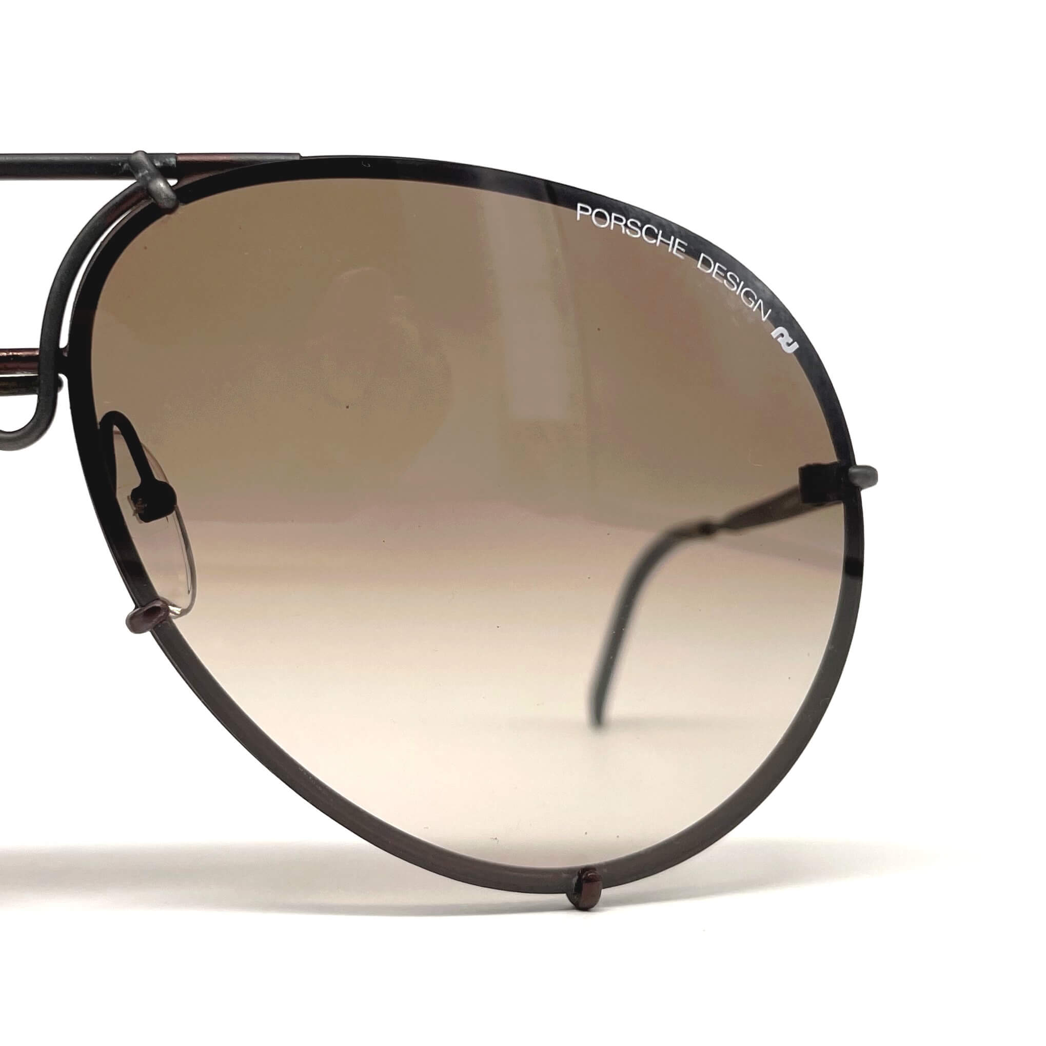 Vintage PORSCHE DESIGN by CARRERA 5621 black aviator sunglasses