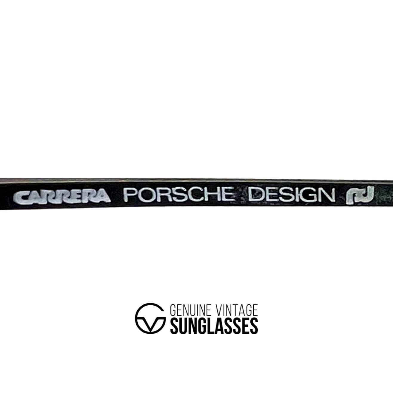 Vintage PORSCHE DESIGN by CARRERA 5621 black aviator sunglasses