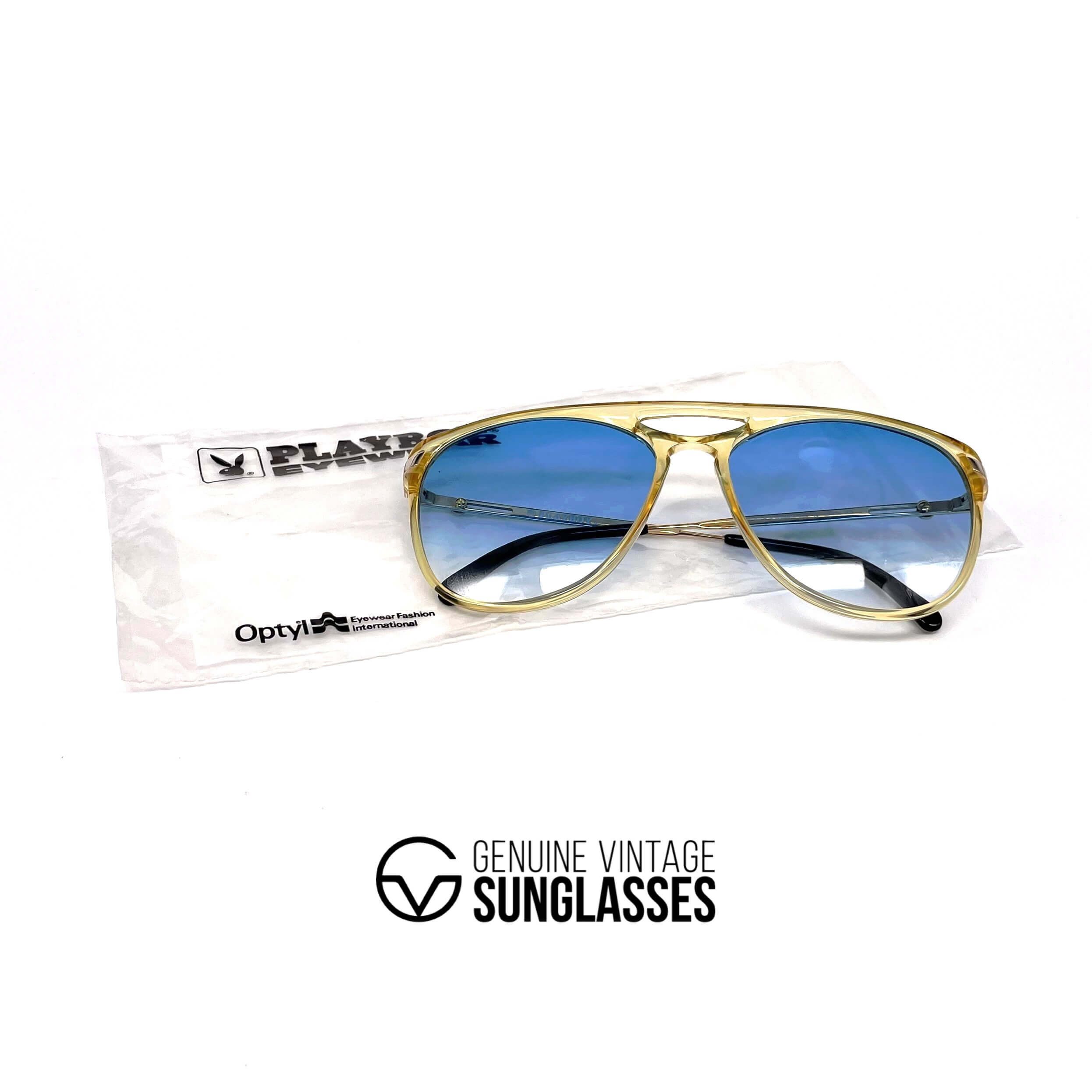 Vintage PLAYBOY 4667 aviator luxury sunglasses