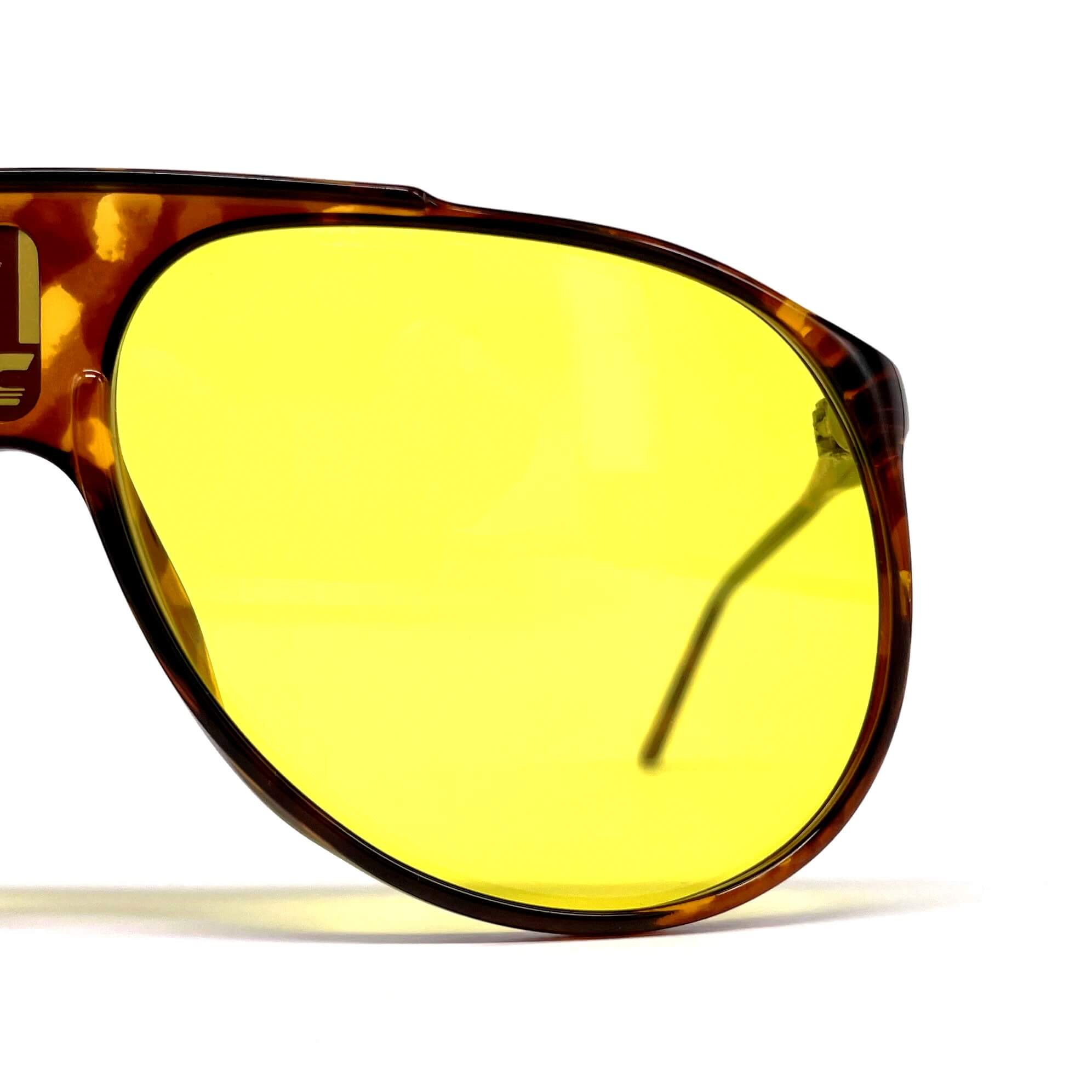 Vintage CARRERA 5424E kalichrome yellow aviator sunglasses