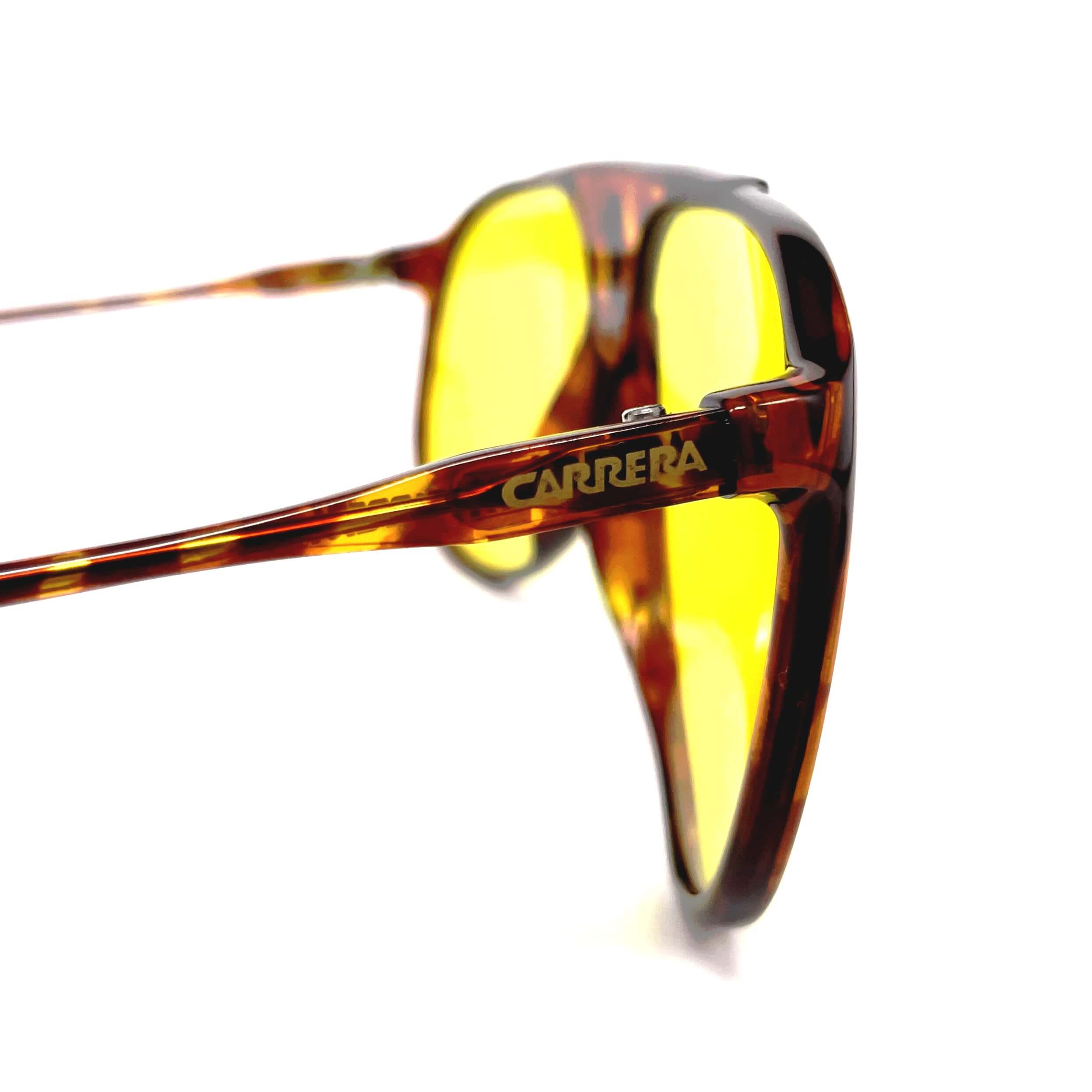 Vintage CARRERA 5424E kalichrome yellow aviator sunglasses