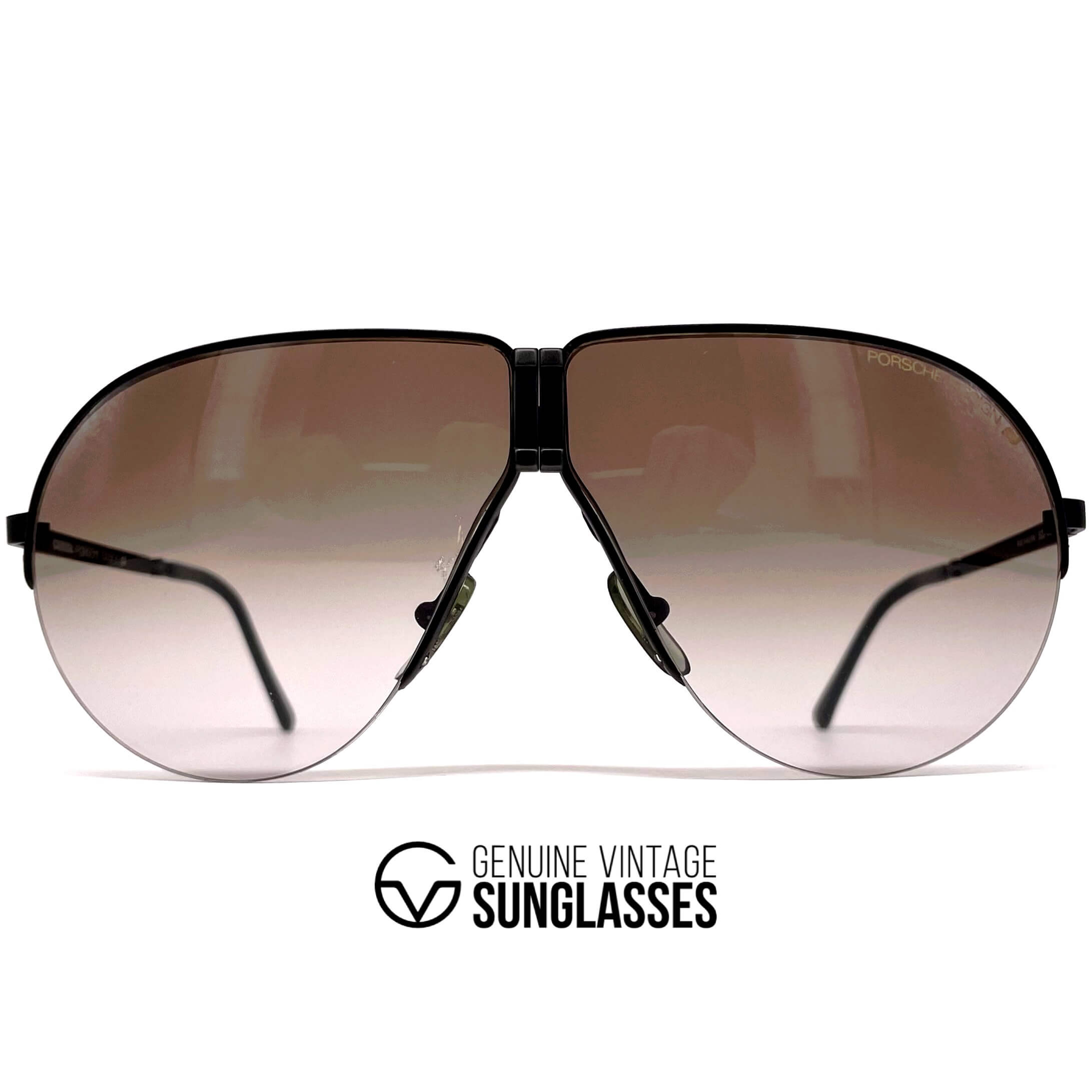 Vintage PORSCHE DESIGN by CARRERA 5628 rimless folding sunglasses