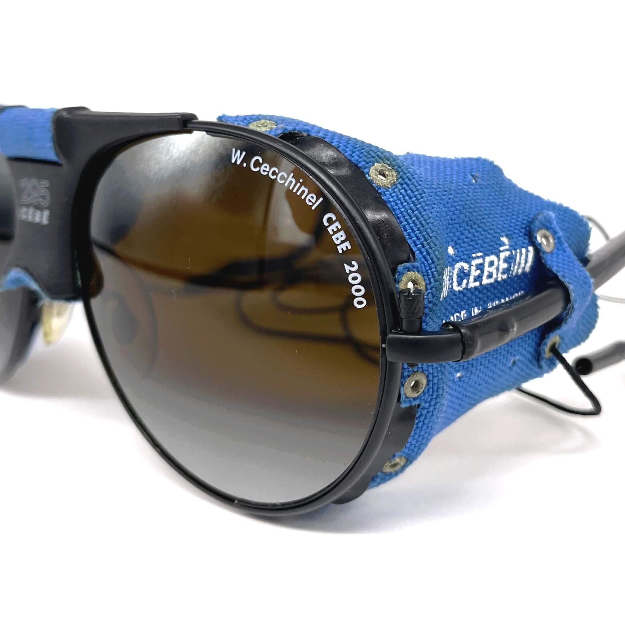 Vintage CEBE 295 Walter Cecchinel rare blue glacier sunglasses