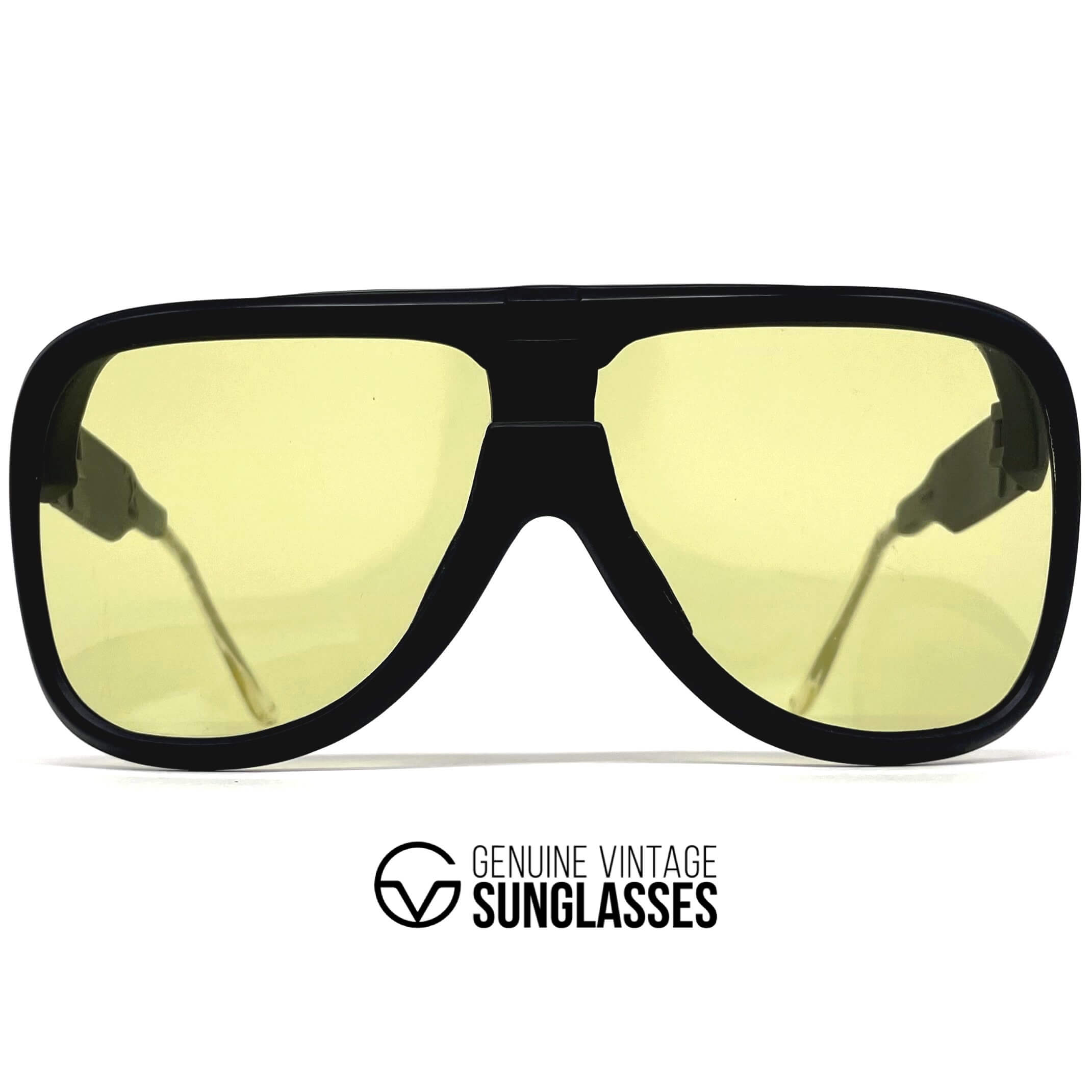 Vintage UVEX X Chef de File shield clip hinge sports sunglasses