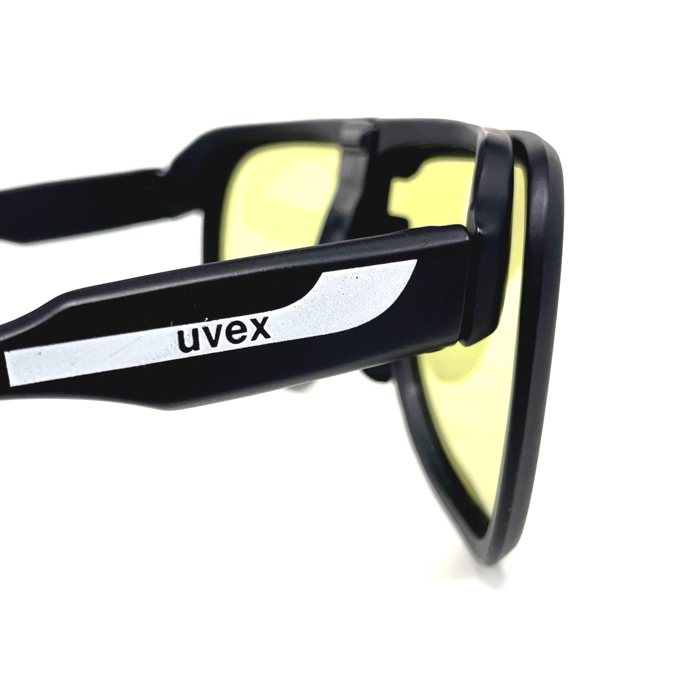 Vintage UVEX X Chef de File shield clip hinge sports sunglasses