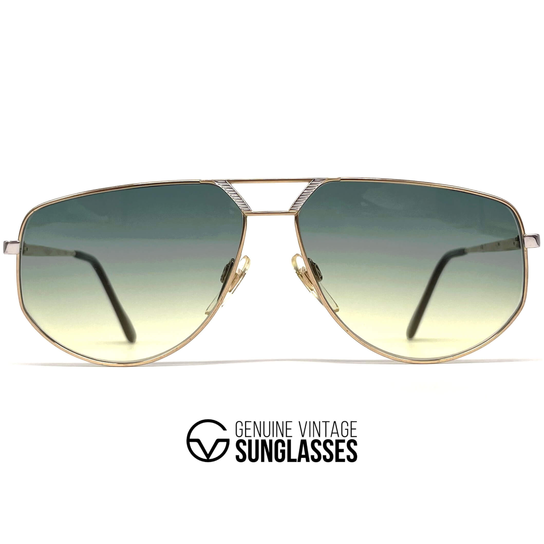 Vintage ATRIO 343 gold designer aviator sunglasses