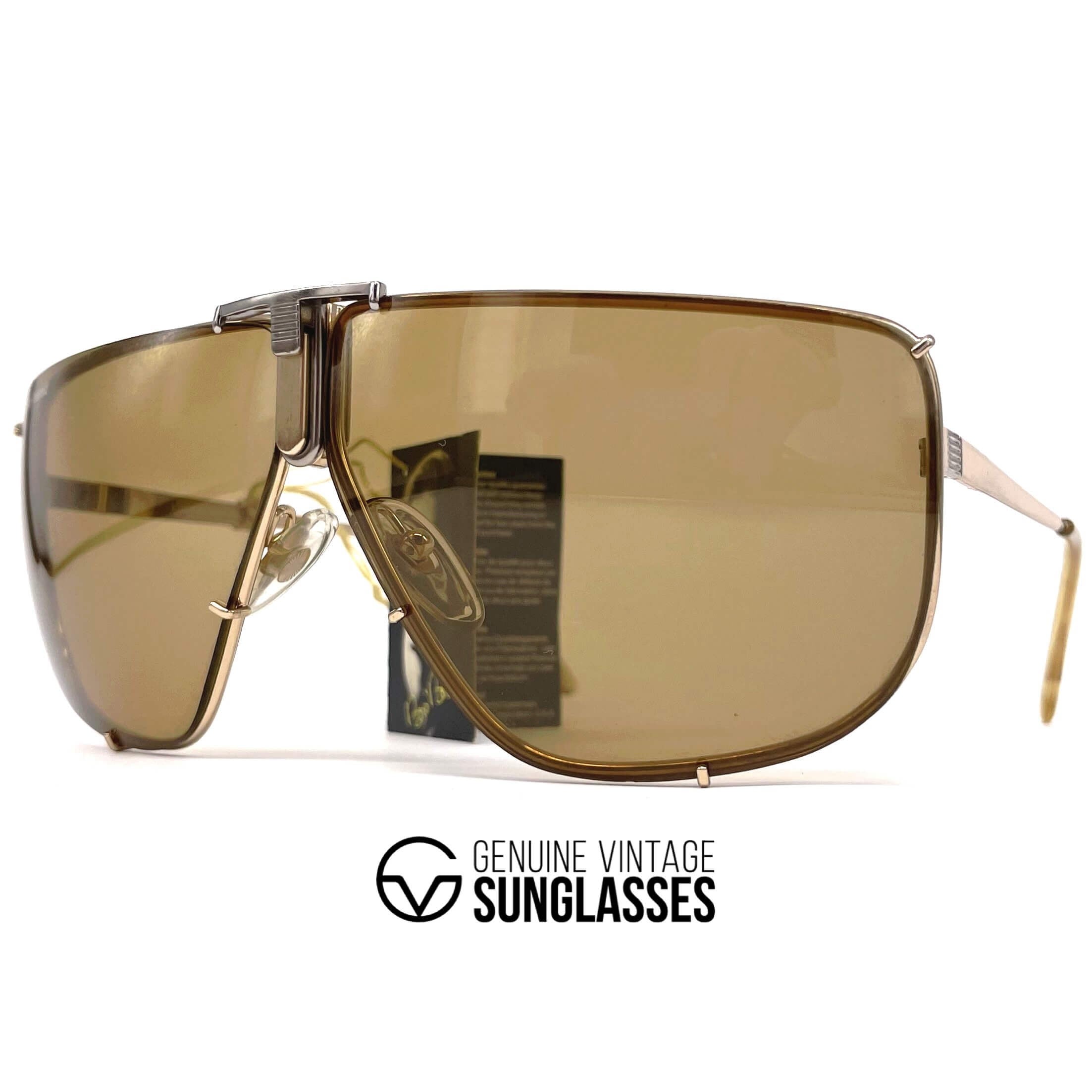 Vintage BORIS BECKER 4804A gold aviator sunglasses
