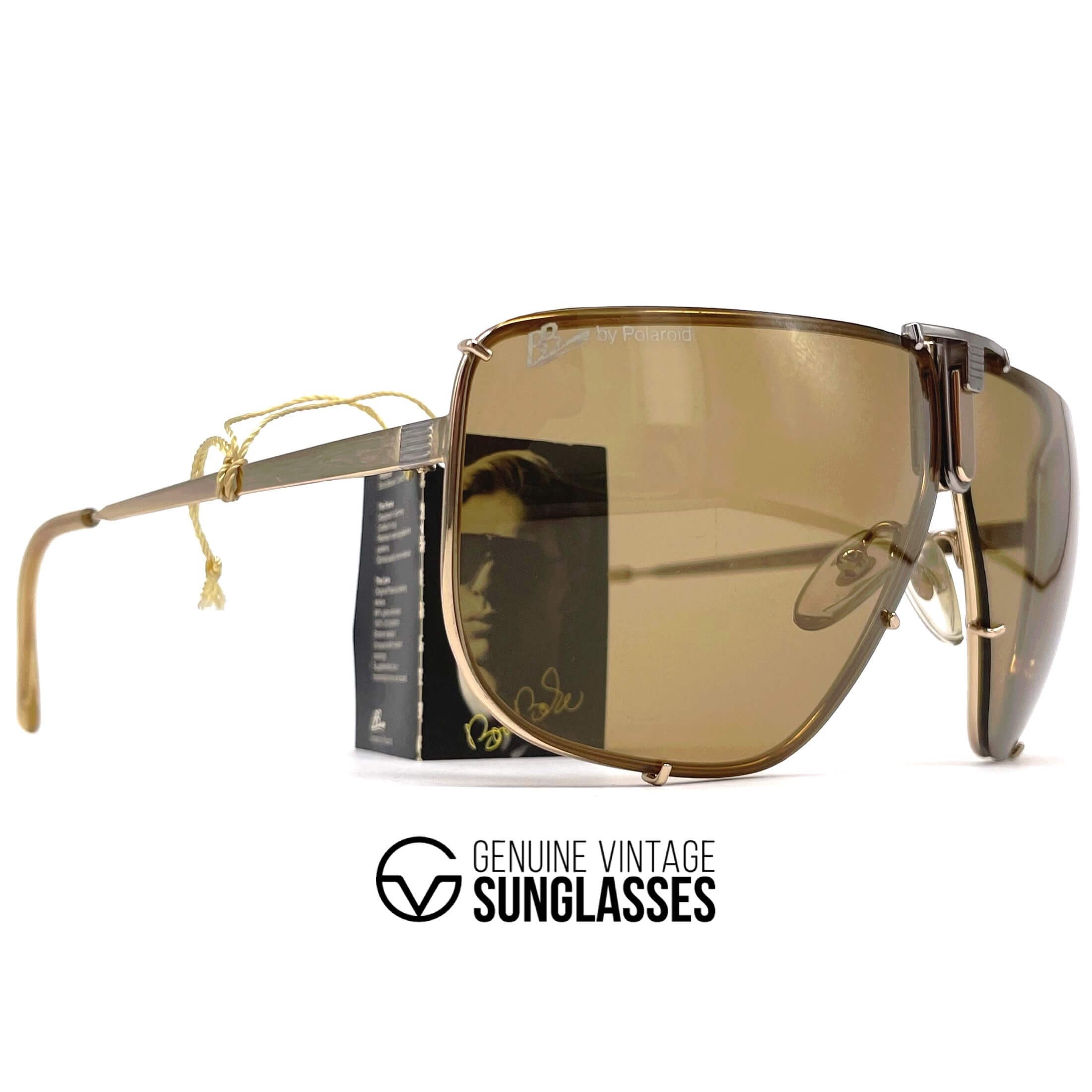 Vintage BORIS BECKER 4804A gold aviator sunglasses