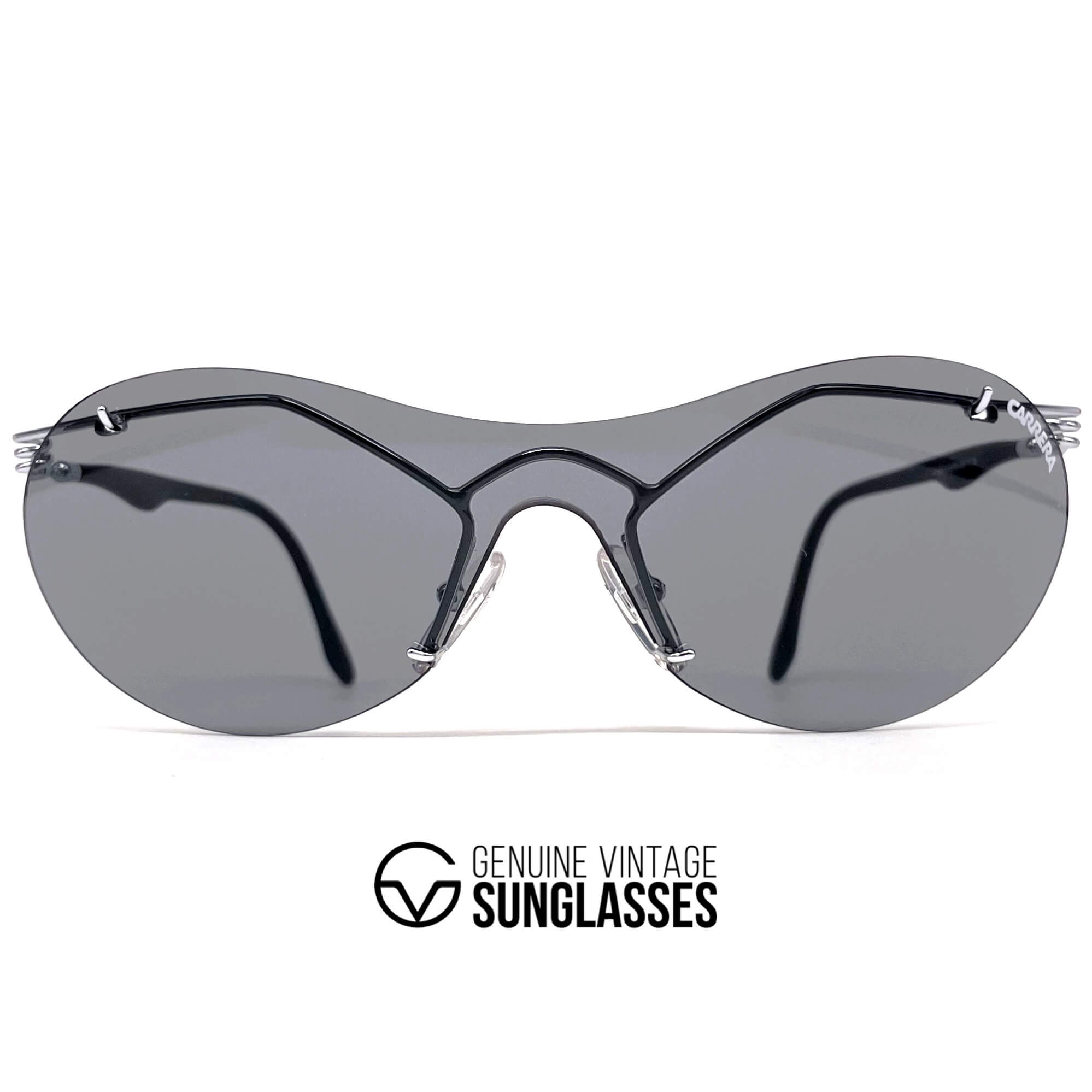 Vintage CARRERA 4845 rare 1970s rimless sports sunglasses