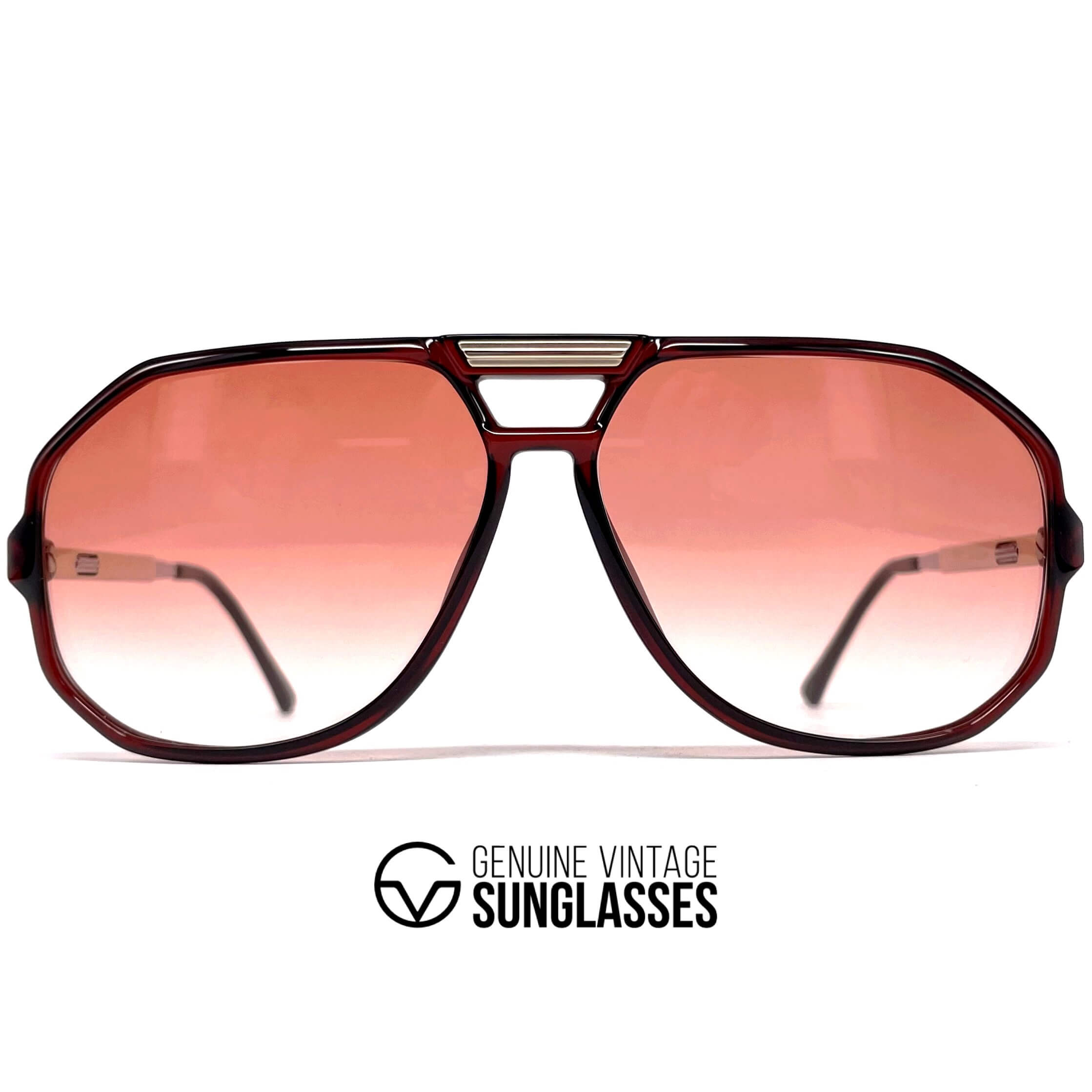 Vintage CARRERA 5316 VARIO red crystal aviator sunglasses