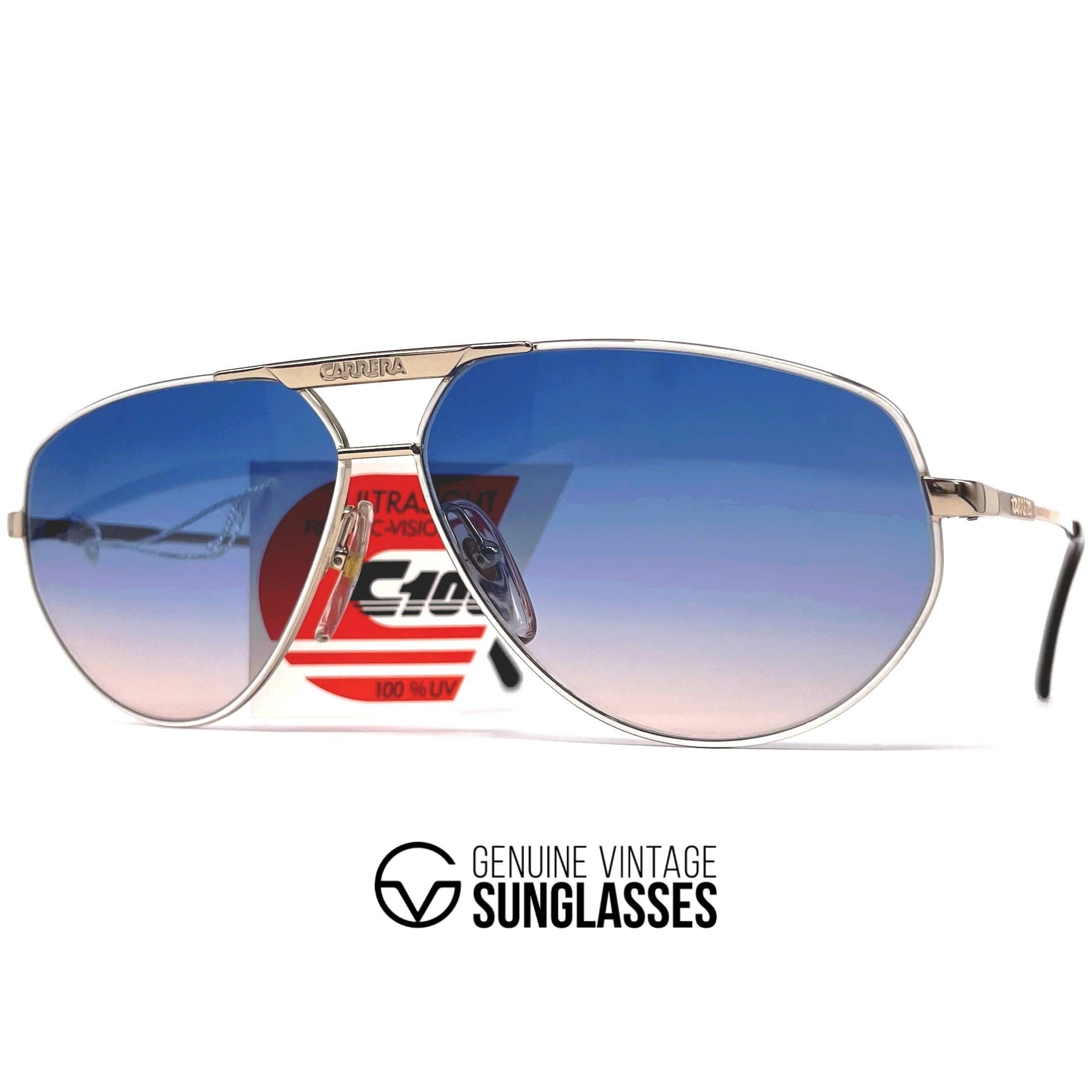 Vintage CARRERA 5322 blue pink aviator sunglasses