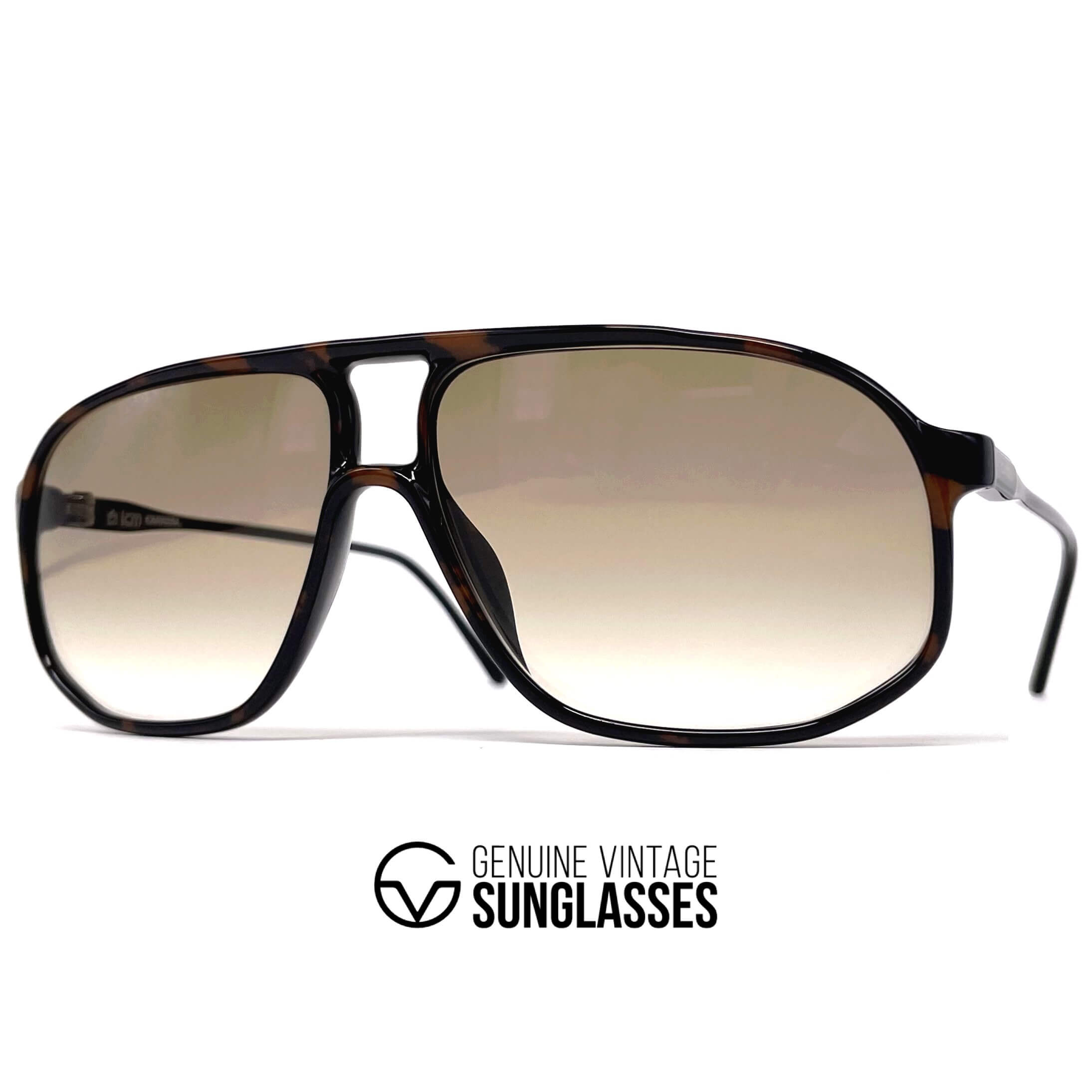 Vintage CARRERA 5325 havana aviator designer sunglasses
