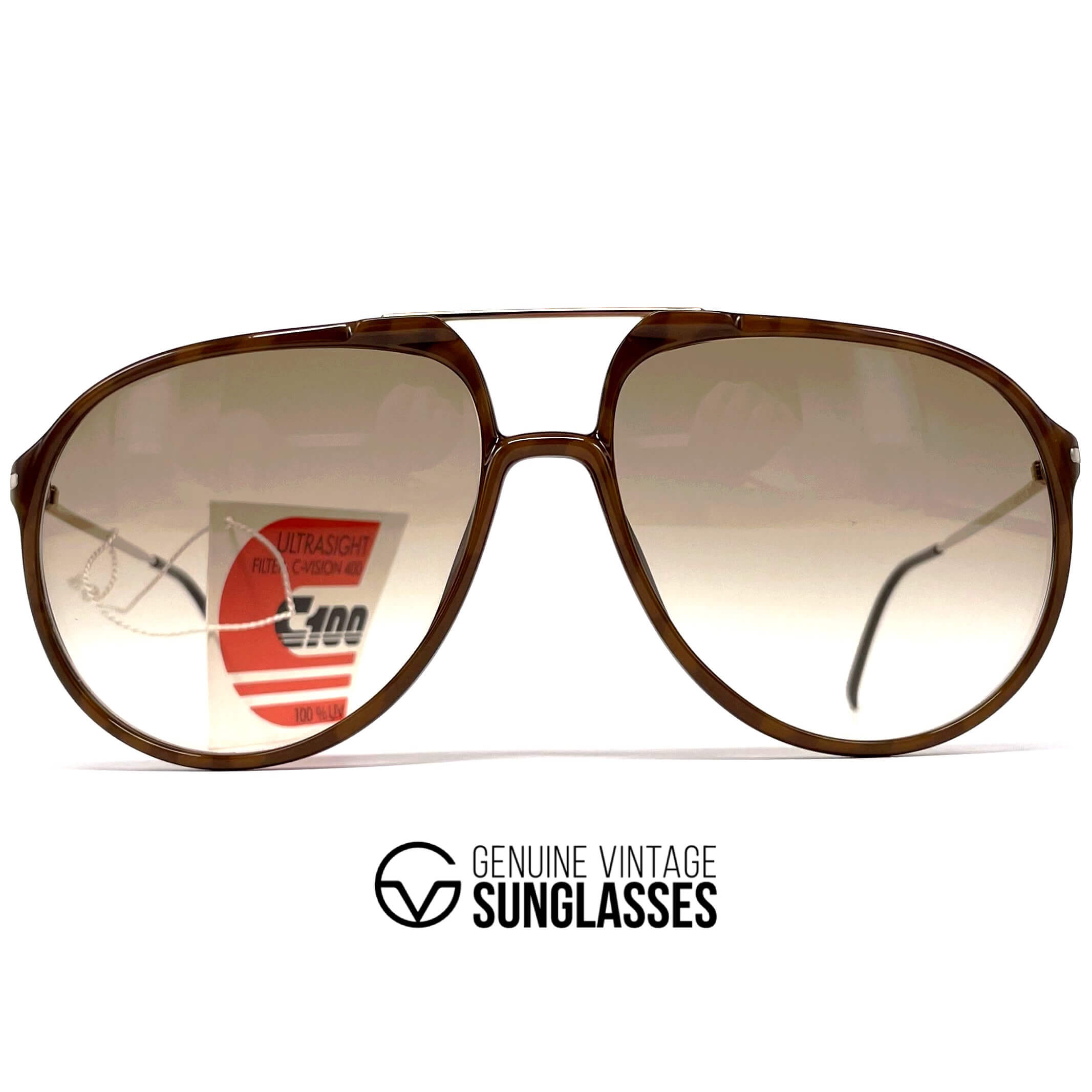 Vintage CARRERA 5327 root wood XL designer sunglasses