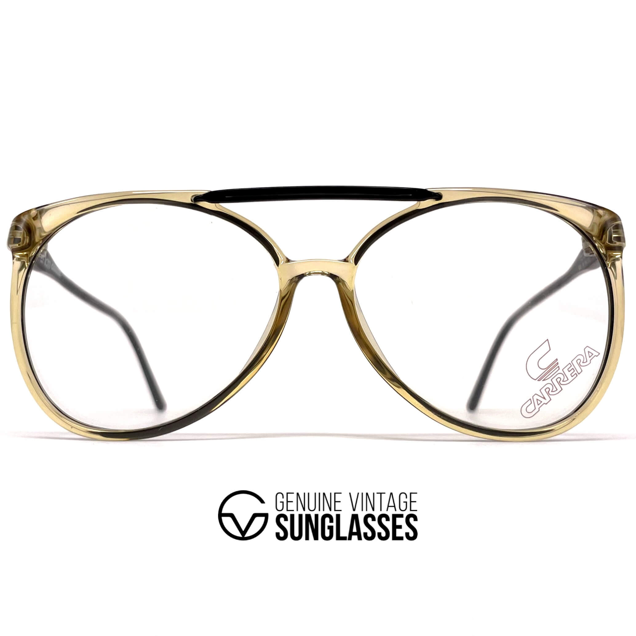 Vintage CARRERA 5332 black crystal designer glasses frames