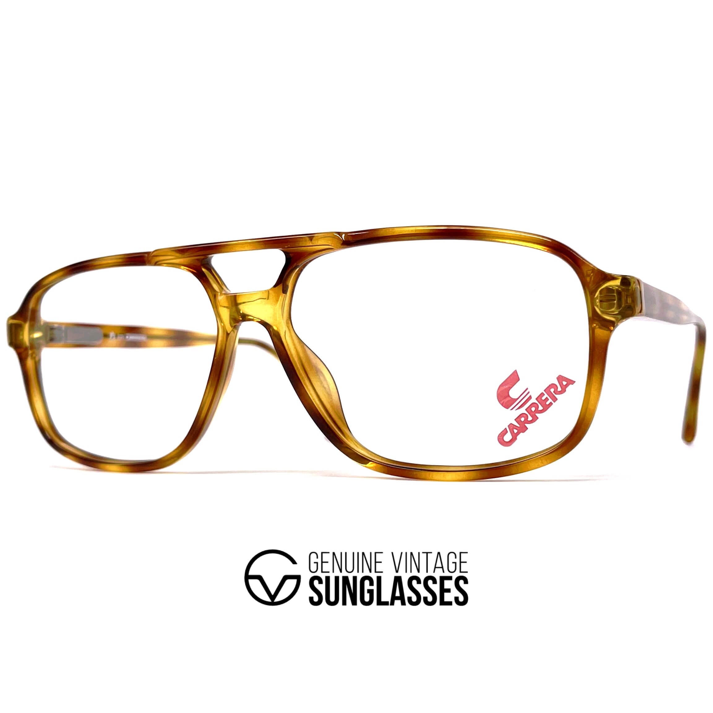 Vintage CARRERA 5394 tortoise shell aviator designer glasses frames