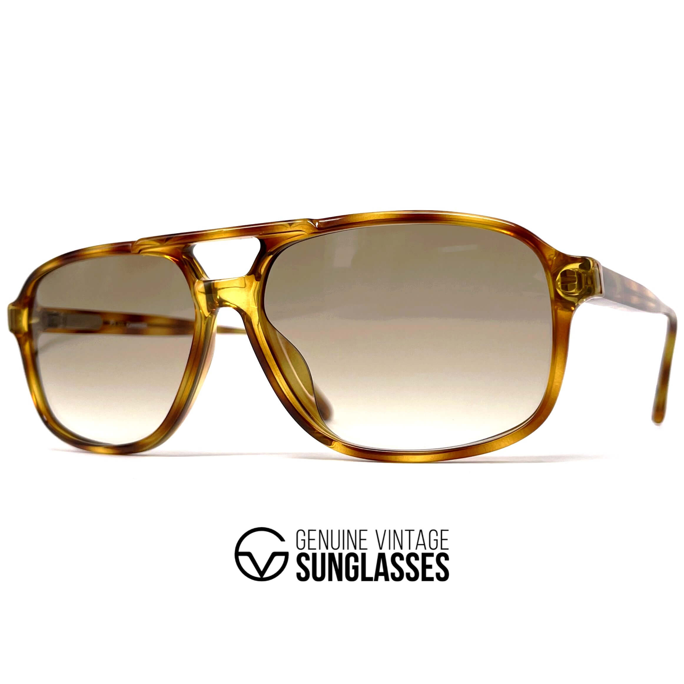 Vintage CARRERA 5394 tortoise shell aviator designer sunglasses