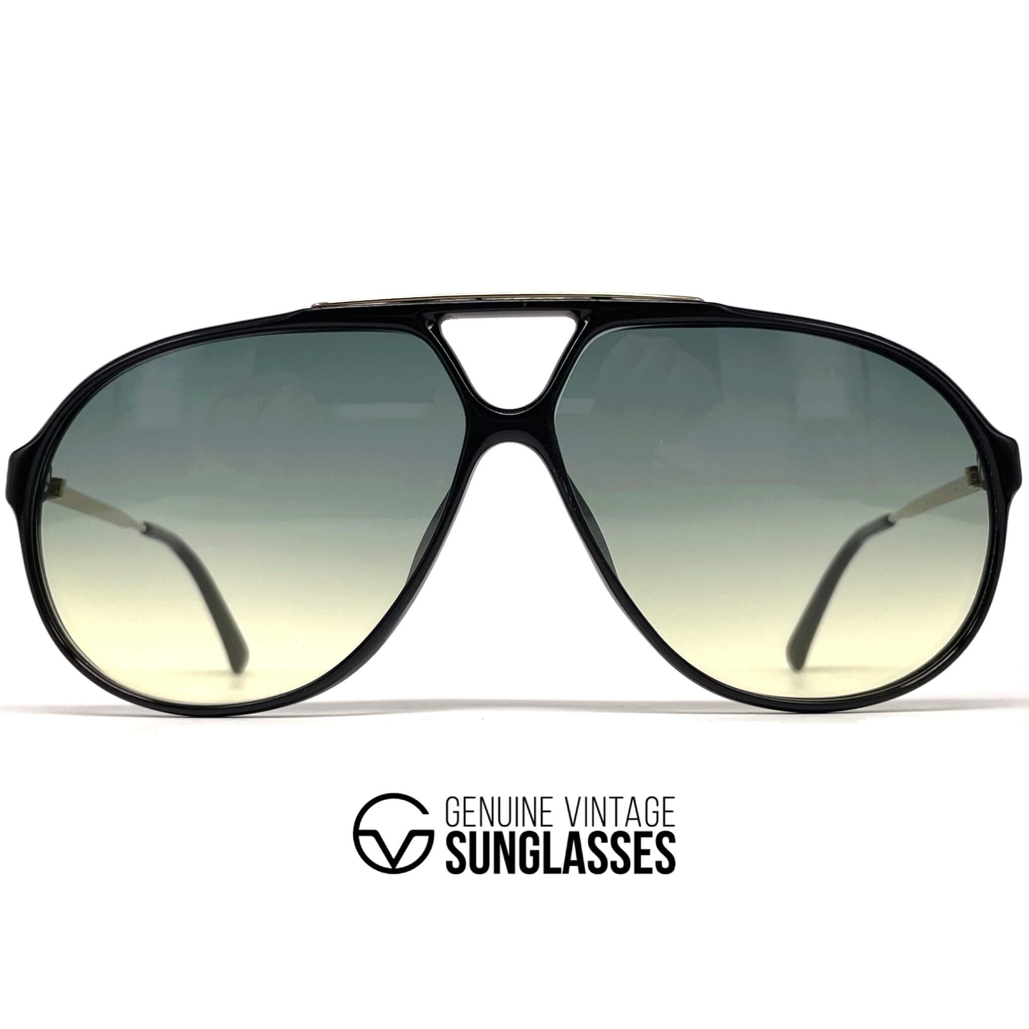 Vintage CARRERA 5405 rare black aviator sunglasses