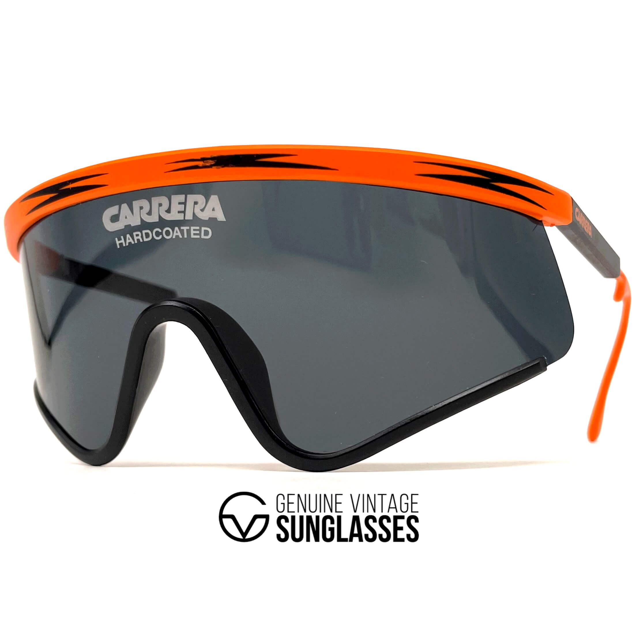 Vintage CARRERA 5449 rare orange sports XXL sunglasses