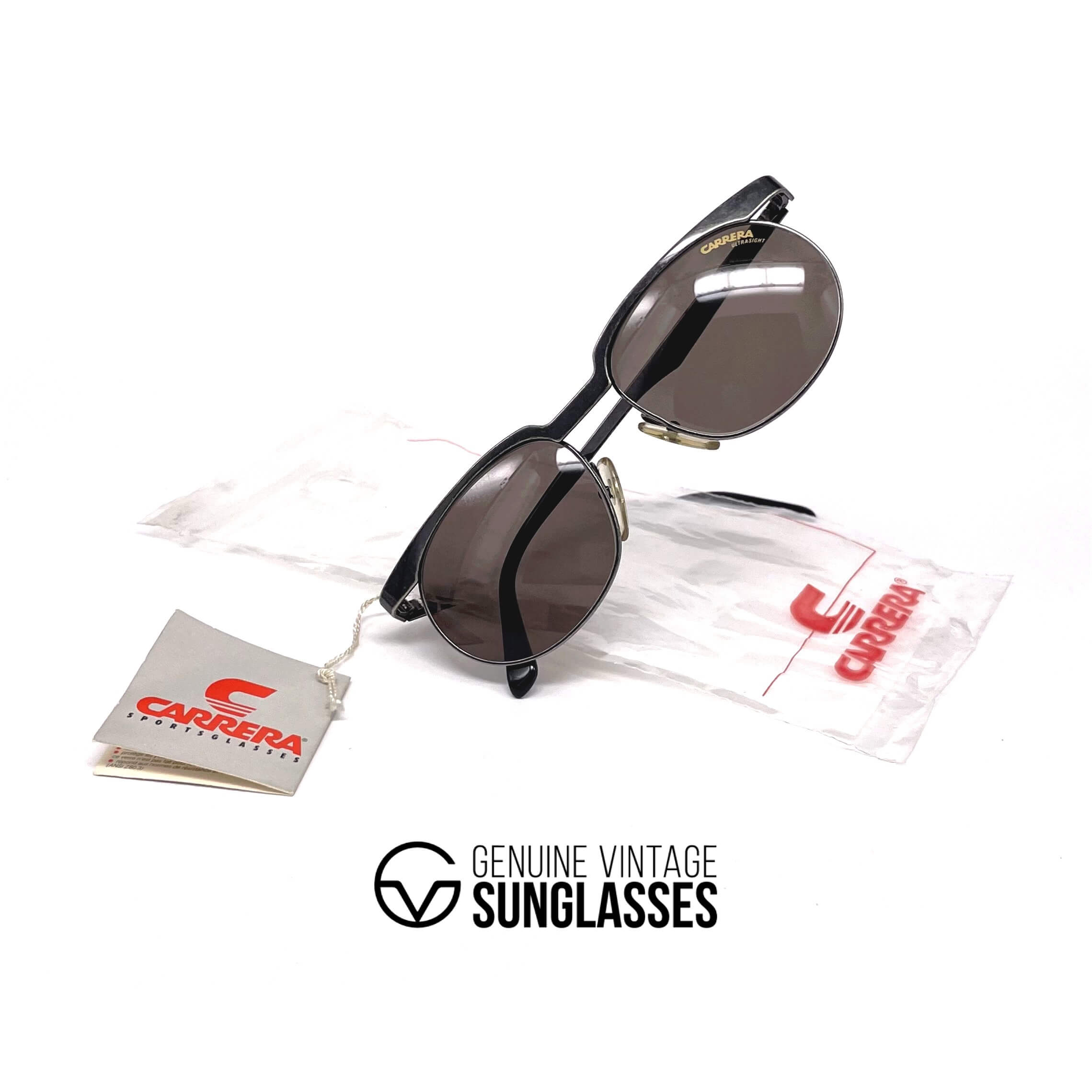 Vintage CARRERA 5476 "Ultrasight" black designer sunglasses