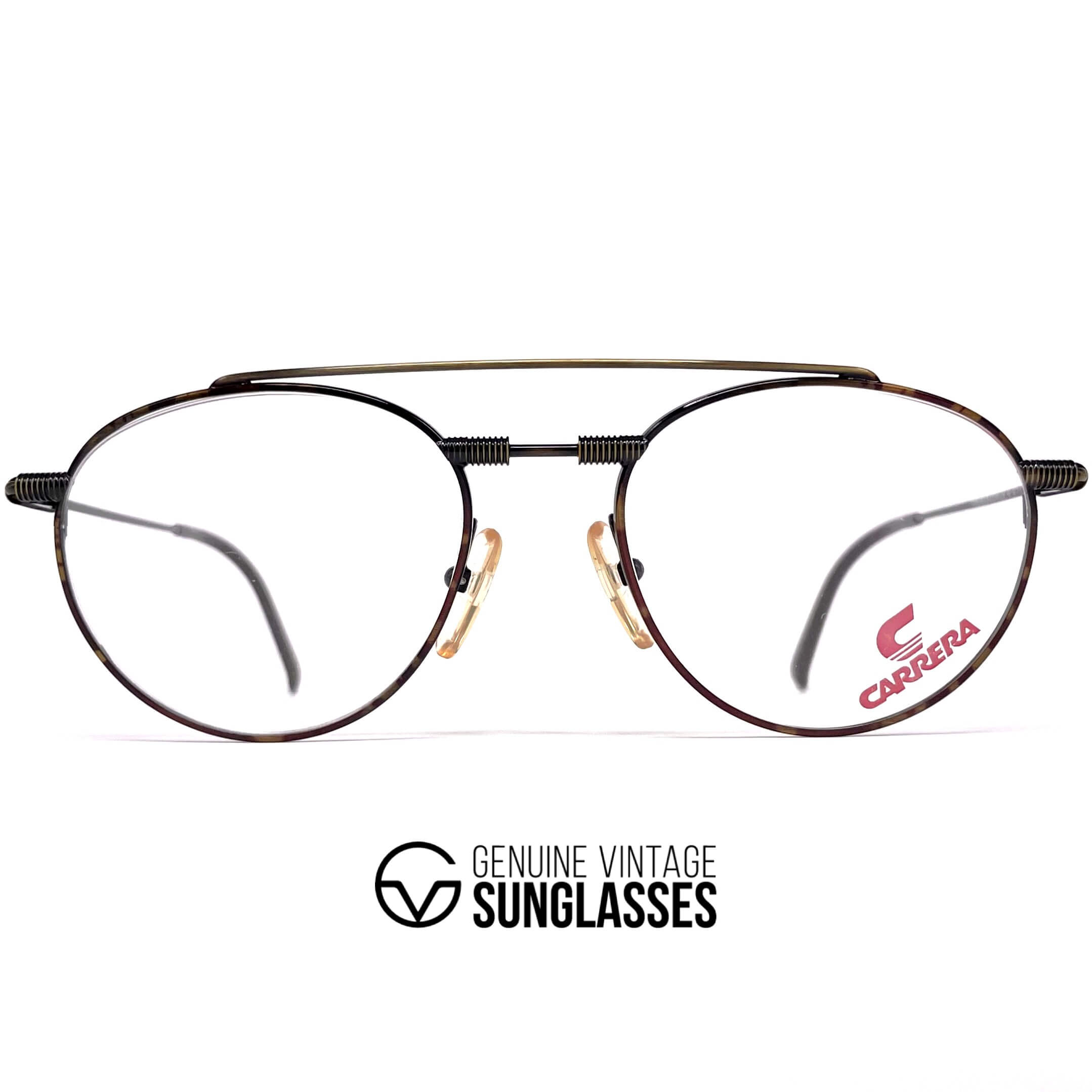 Vintage CARRERA 5756 rare havana aviatior glasses frames