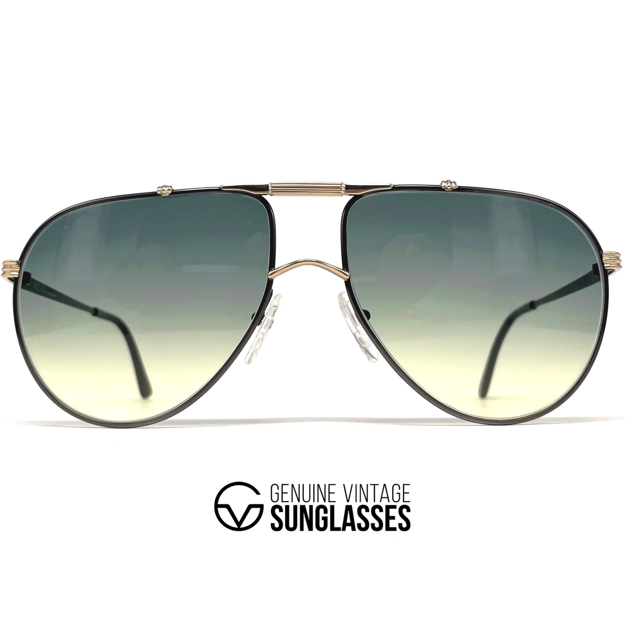 Vintage CHRISTIAN DIOR 2248 "Monsieur" gold plated sunglasses