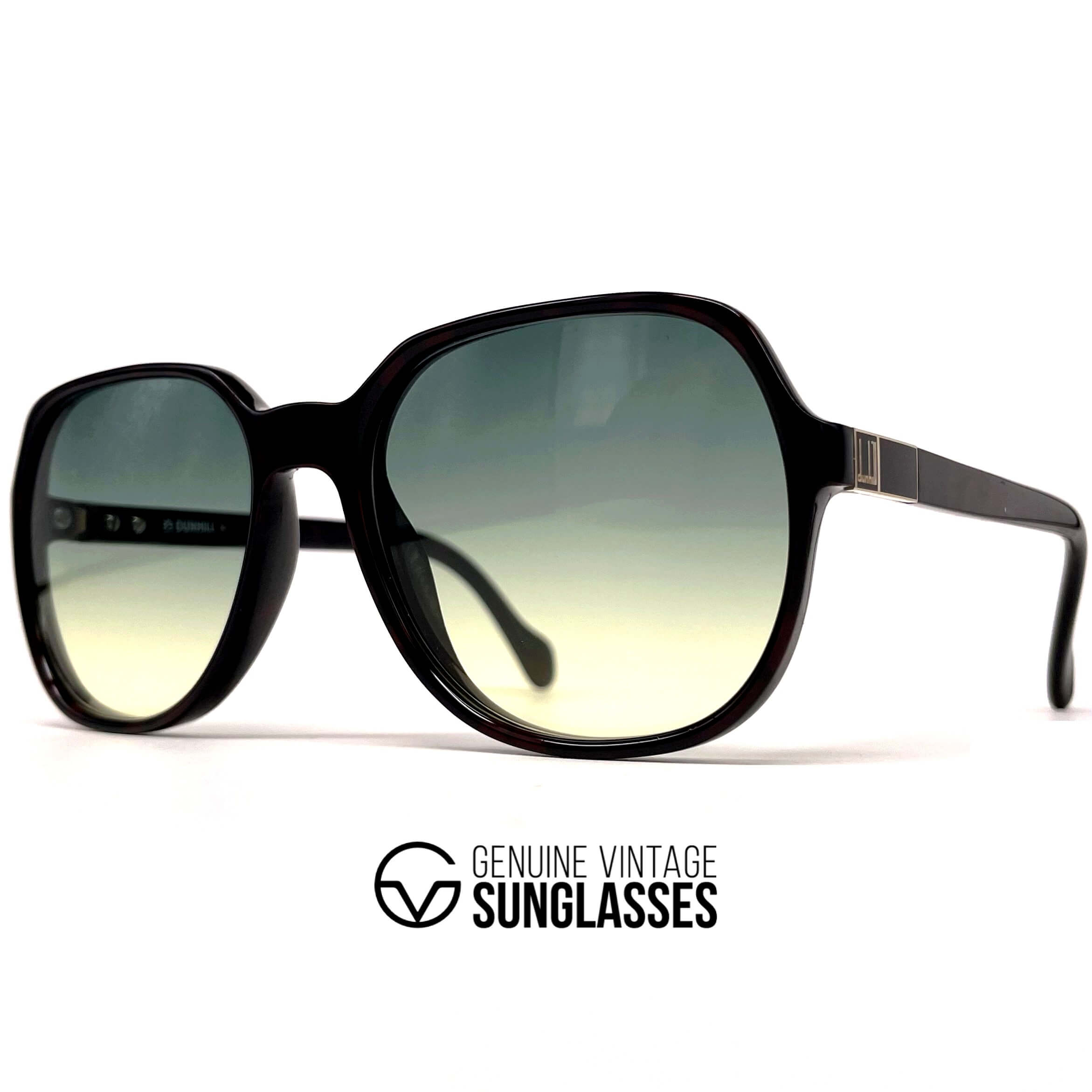 Vintage DUNHILL 6032 rare black sunglasses