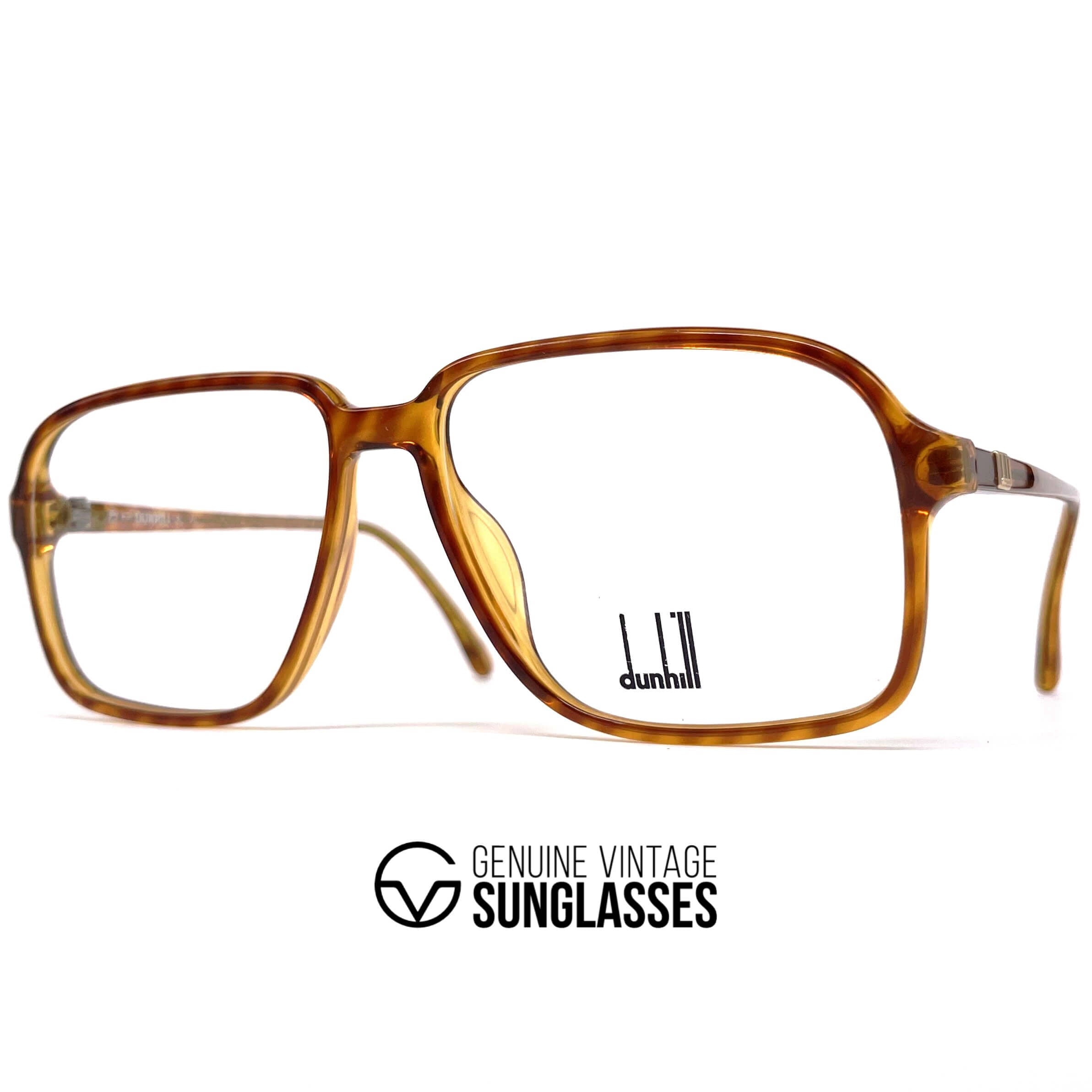 Vintage DUNHILL 6110 rare tortoise shell aviator glasses frames