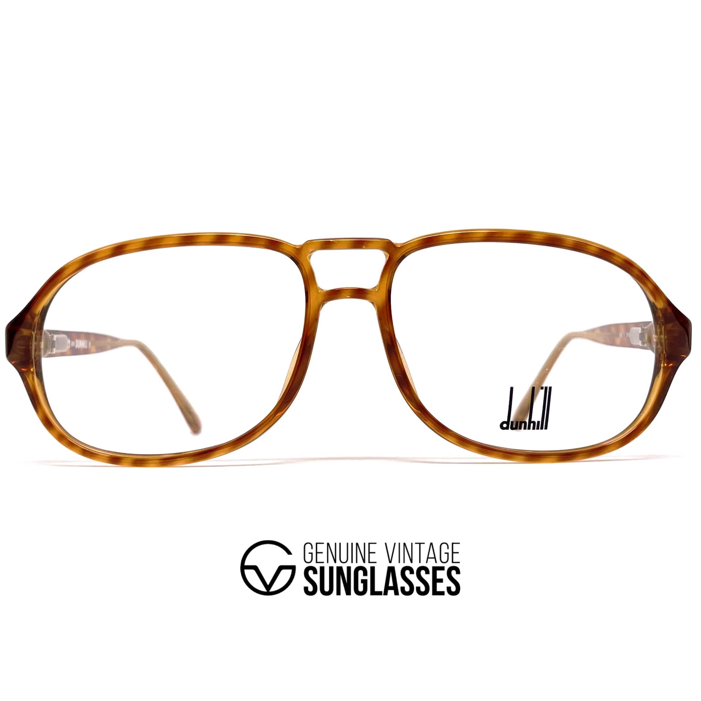Vintage DUNHILL 6155 rare tortoise shell aviator glasses frames